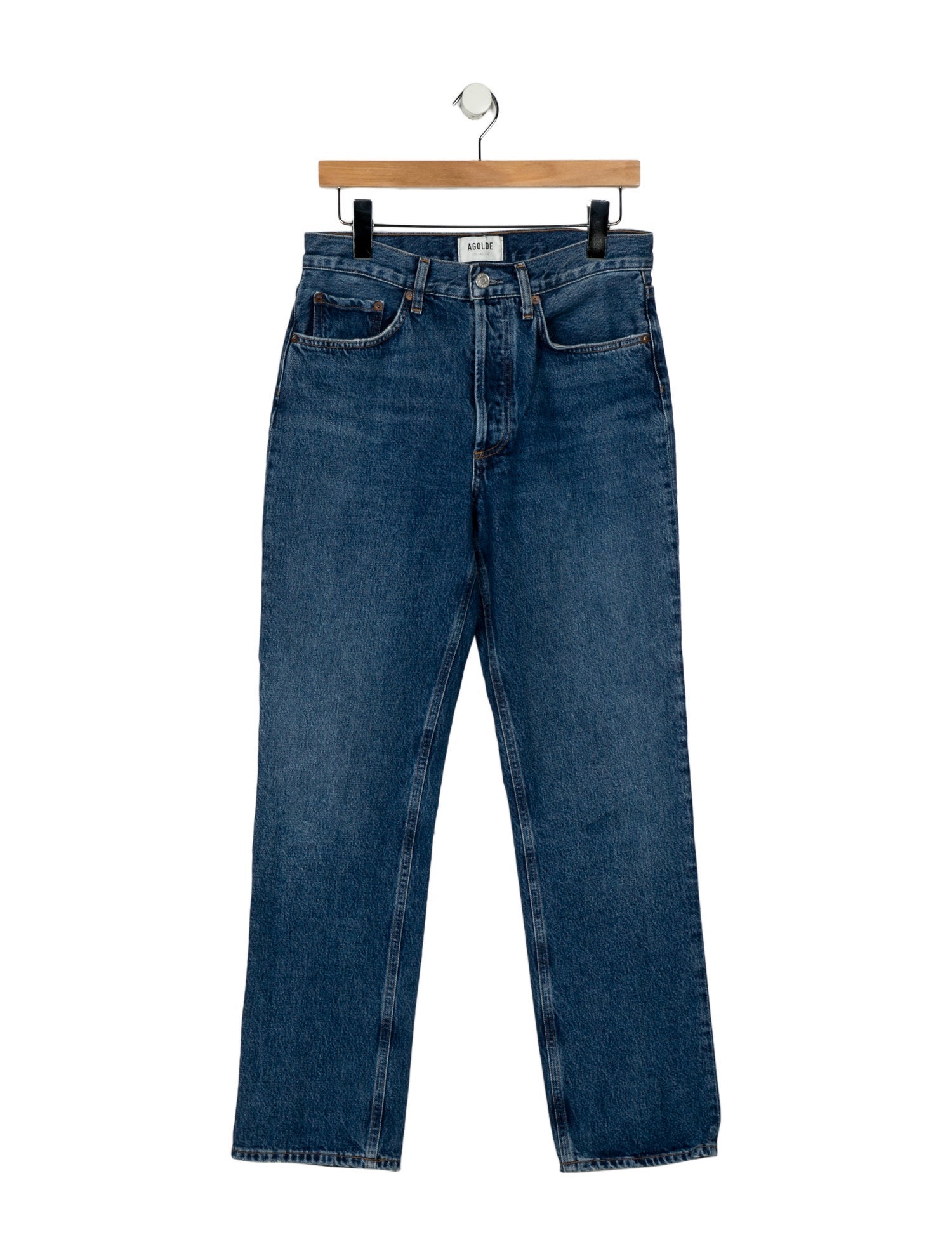 AGOLDE High-Rise Straight Leg Jeans