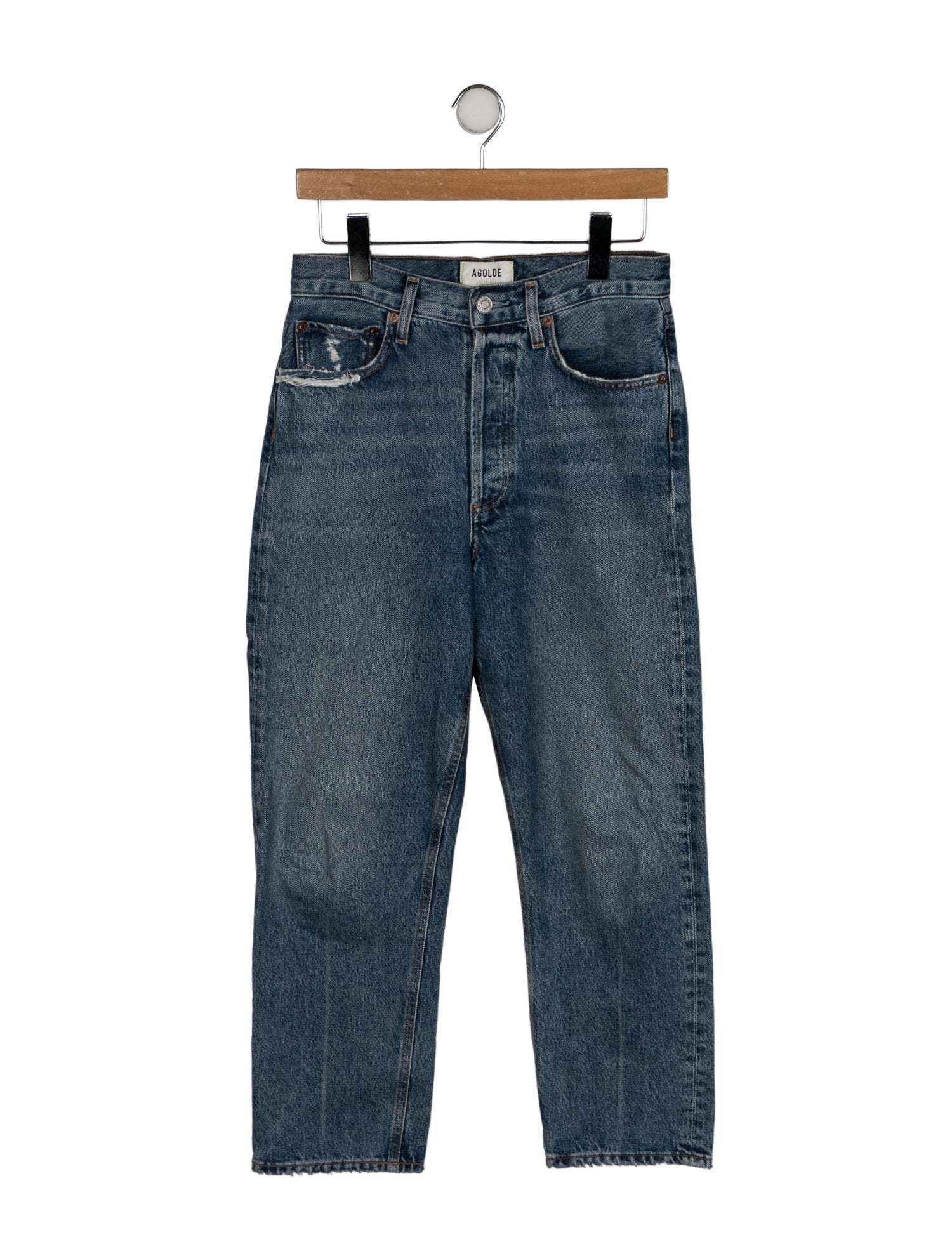 AGOLDE High-Rise Straight Leg Jeans