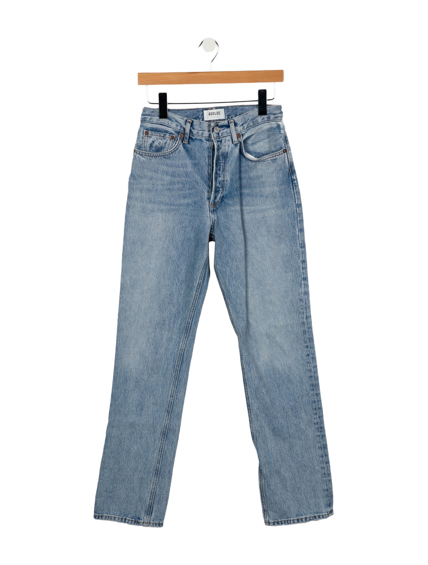 AGOLDE High-Rise Straight Leg Jeans