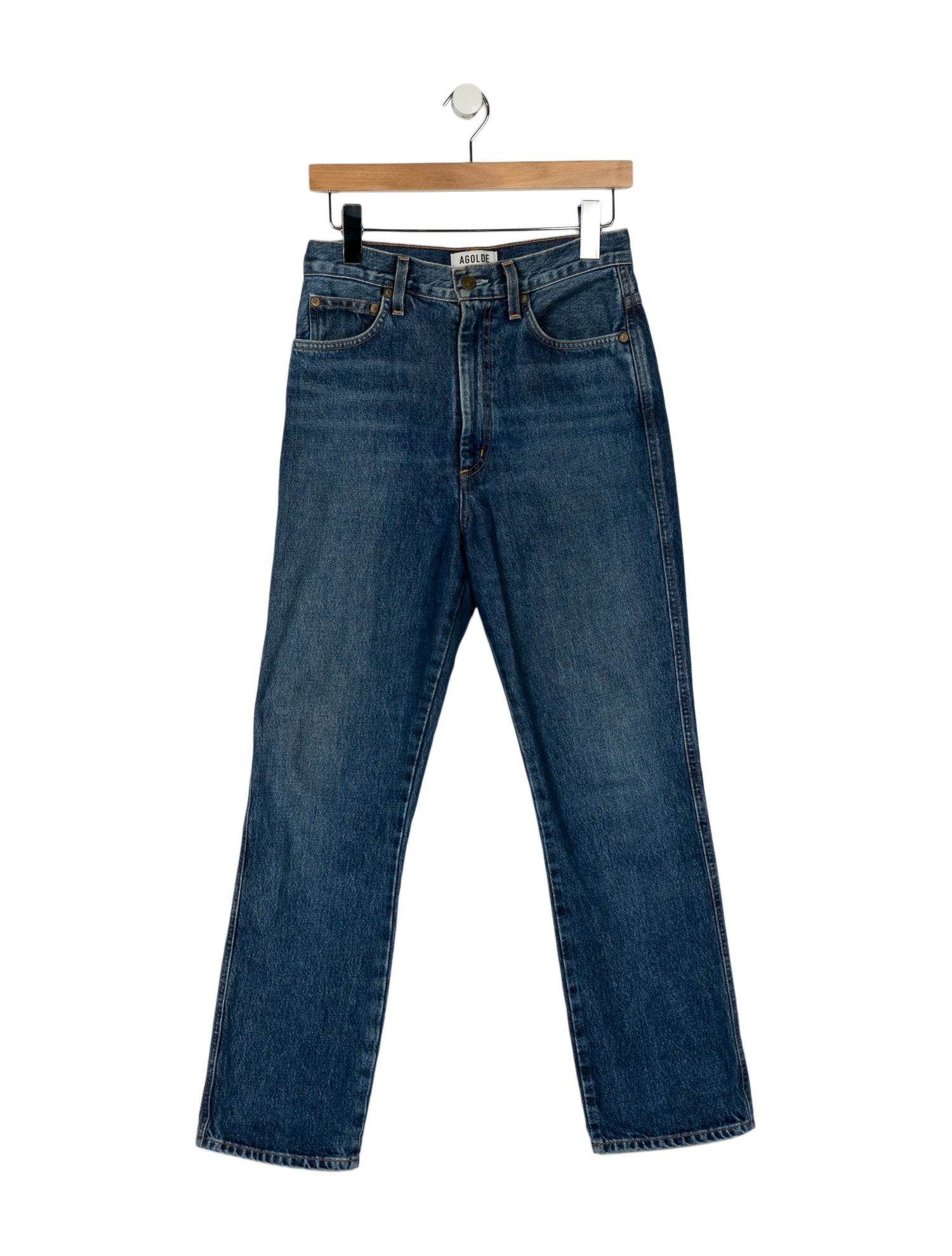 AGOLDE High-Rise Straight Leg Jeans