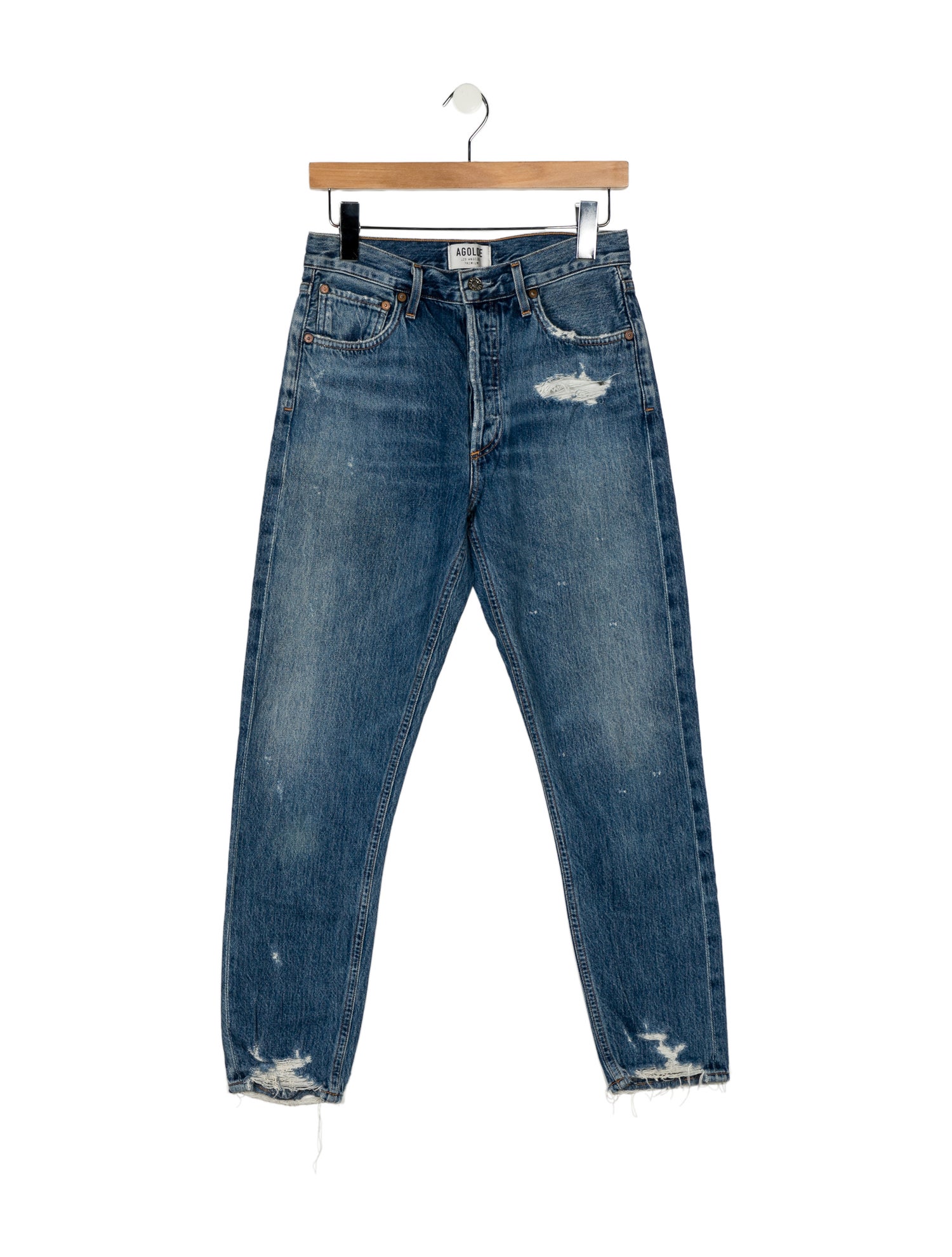 AGOLDE Mid-Rise Skinny Leg Jeans