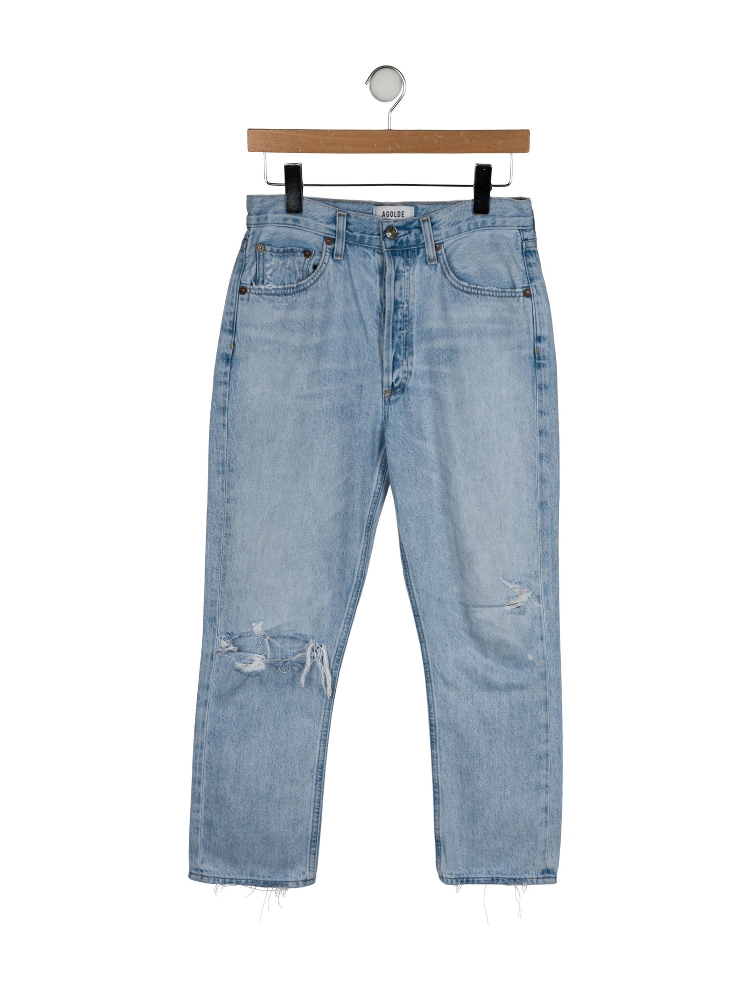 AGOLDE High-Rise Straight Leg Jeans