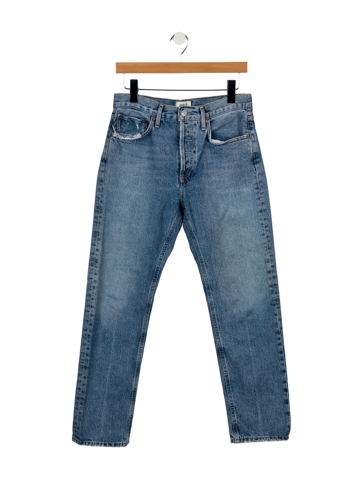 AGOLDE High-Rise Straight Leg Jeans