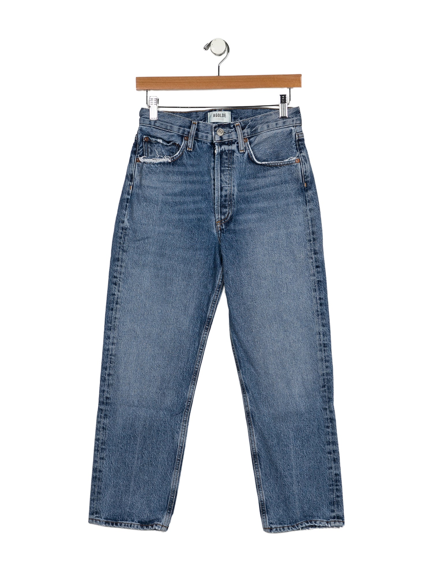 AGOLDE High-Rise Straight Leg Jeans