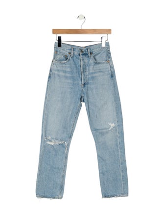 AGOLDE Mid-Rise Straight Leg Jeans