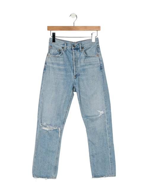 AGOLDE Mid-Rise Straight Leg Jeans