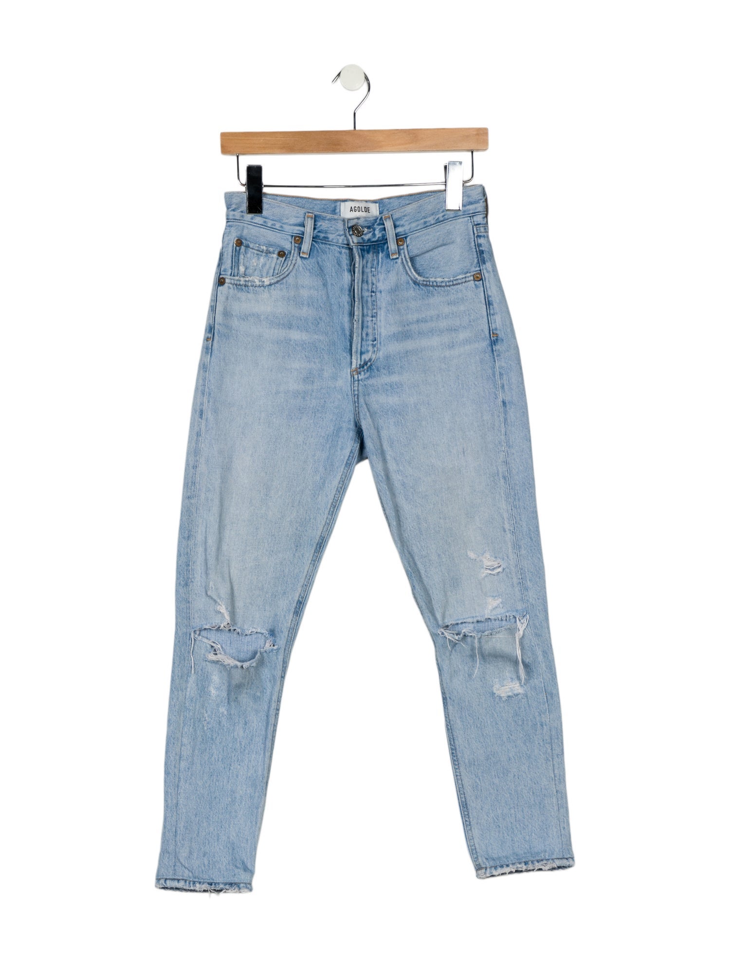 AGOLDE Mid-Rise Skinny Leg Jeans