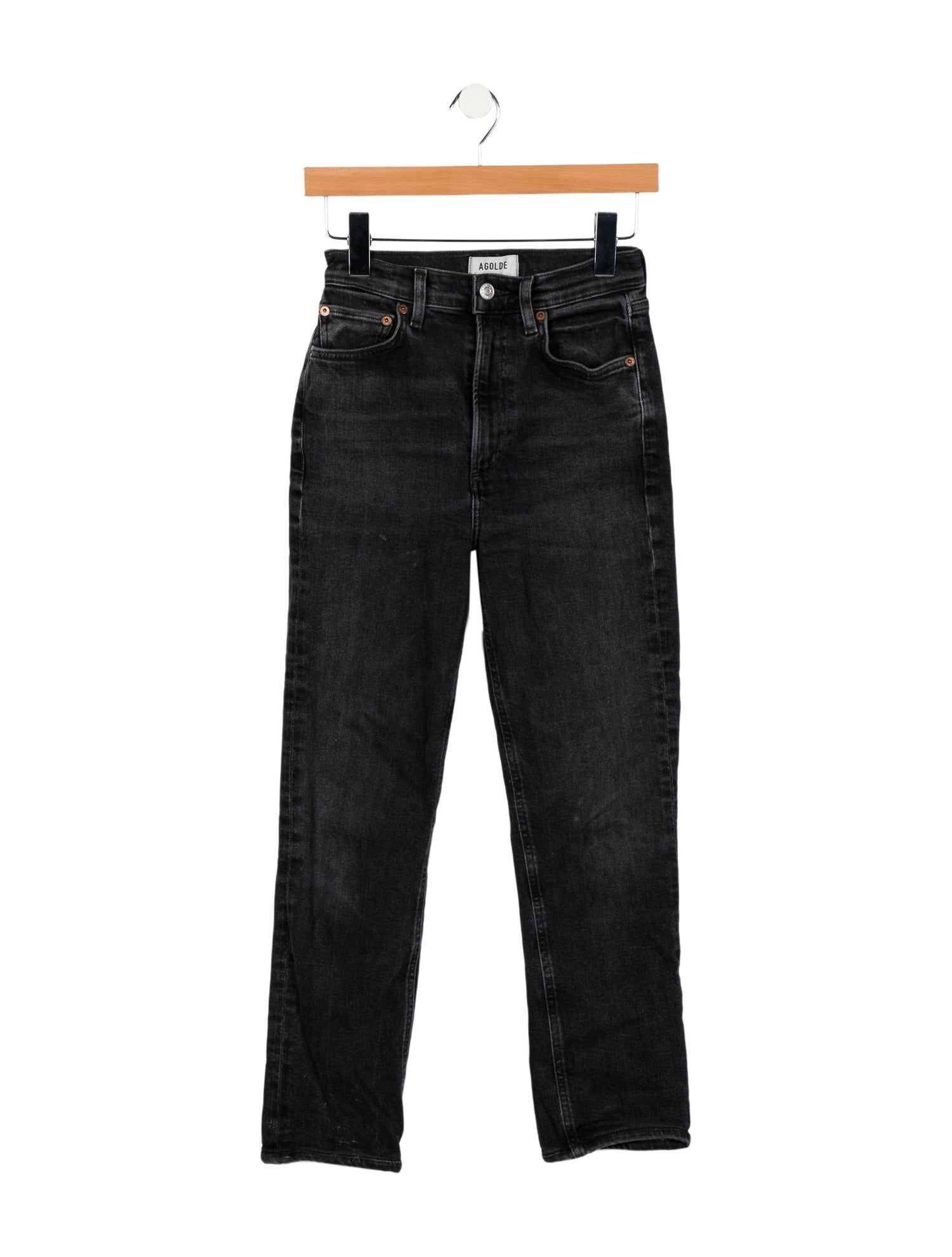 AGOLDE High-Rise Straight Leg Jeans