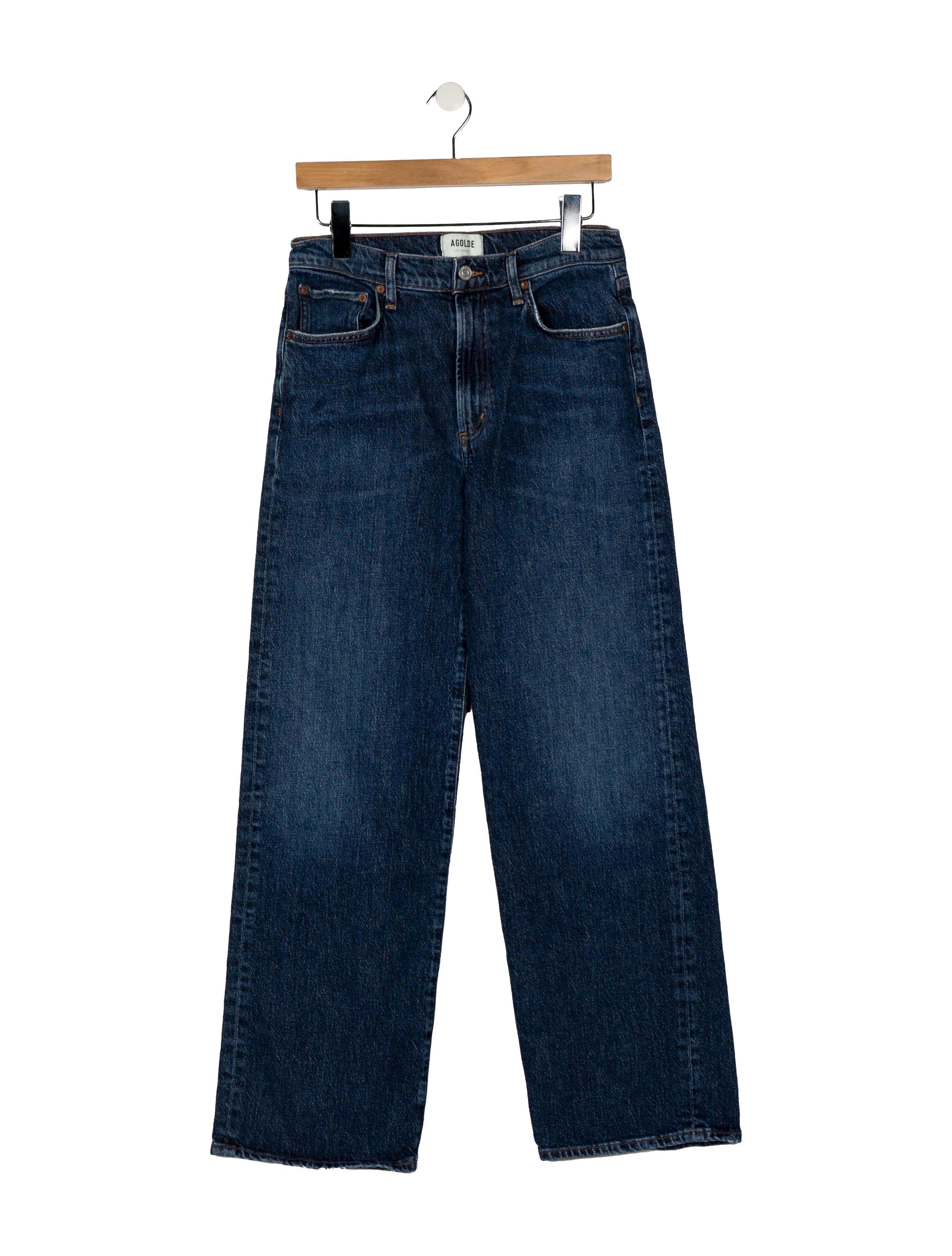 AGOLDE Mid-Rise Wide Leg Jeans