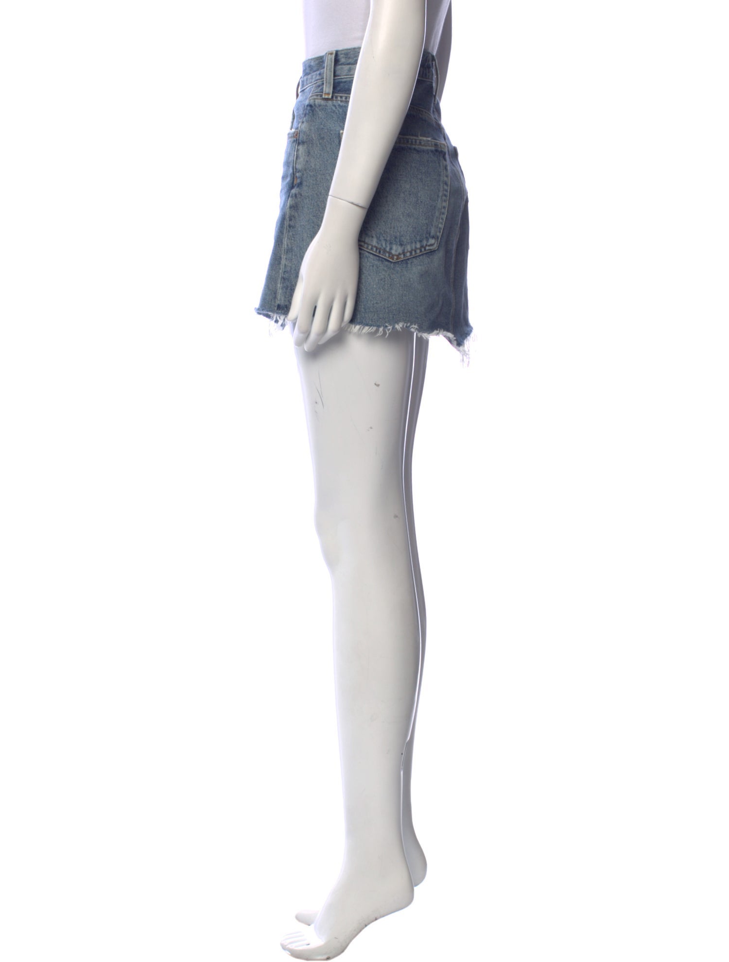 AGOLDE Distressed Accents Mini Skirt