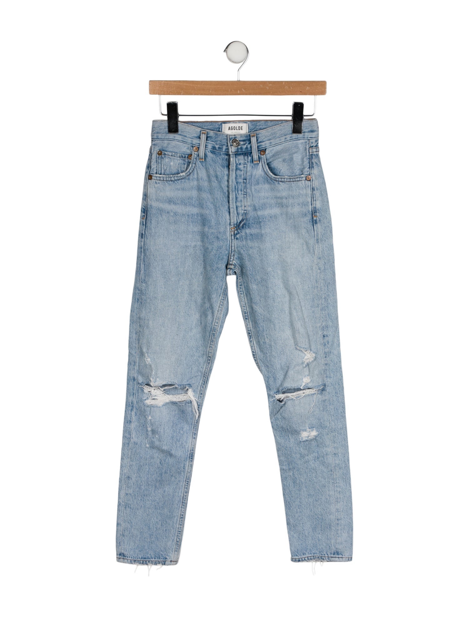AGOLDE Mid-Rise Skinny Leg Jeans
