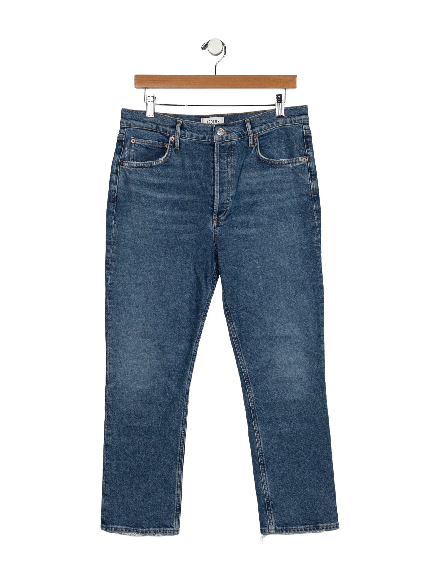 AGOLDE High-Rise Straight Leg Jeans