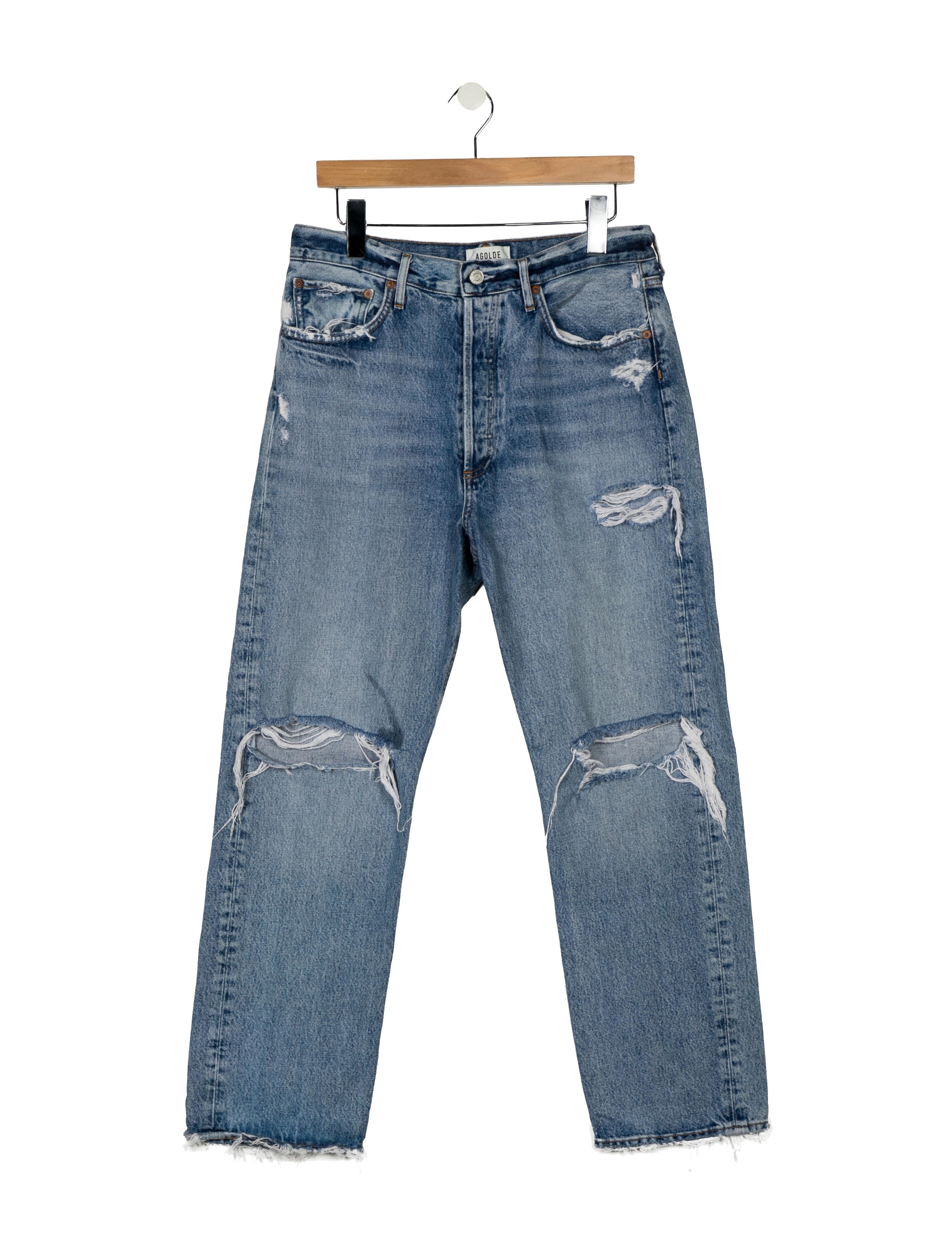 AGOLDE High-Rise Straight Leg Jeans