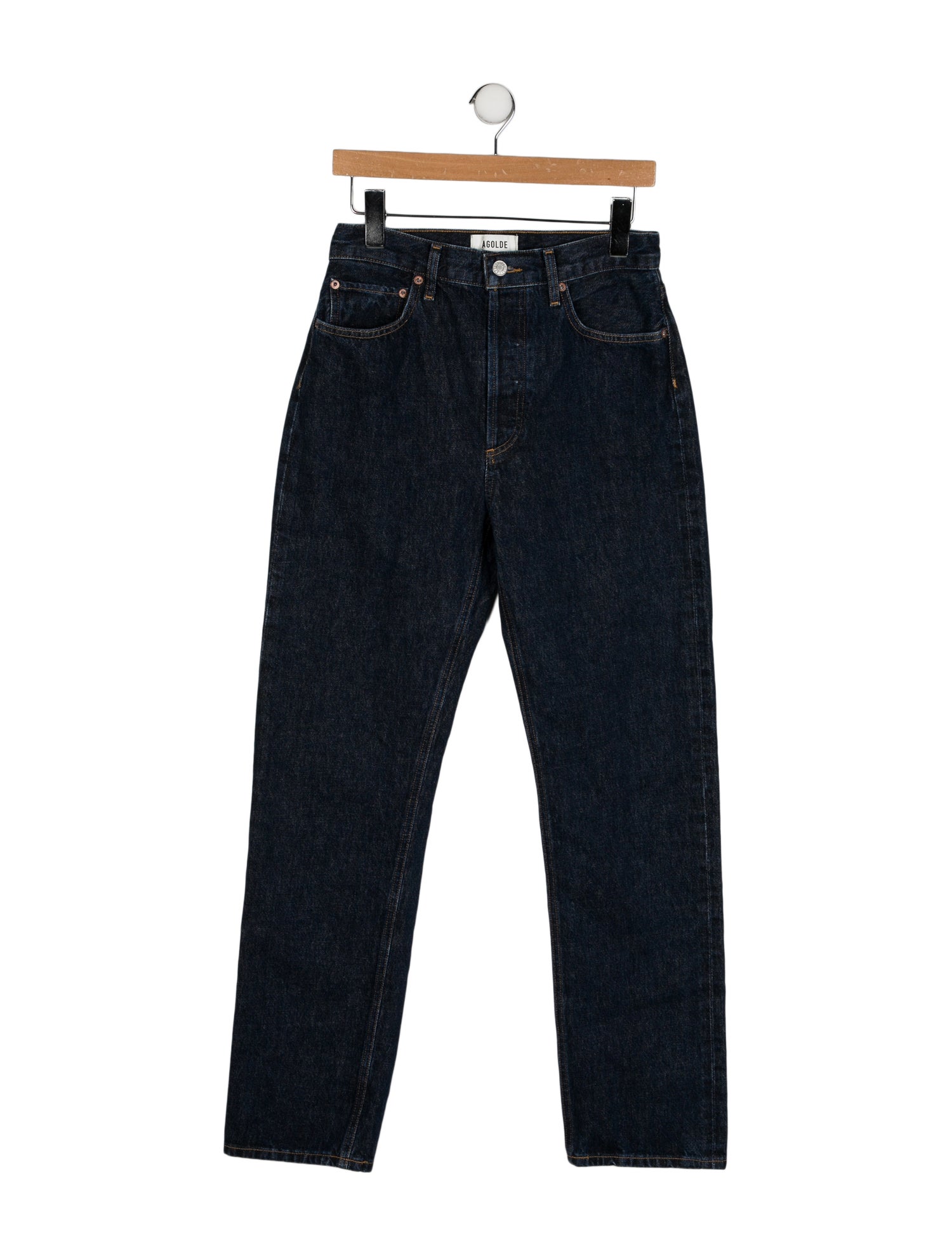 AGOLDE Mid-Rise Straight Leg Jeans