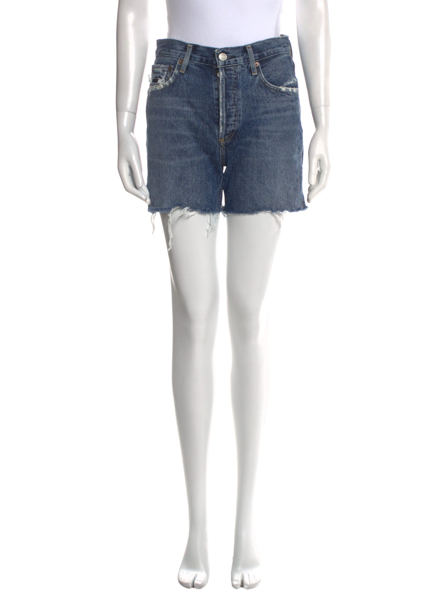 AGOLDE Printed Mini Shorts