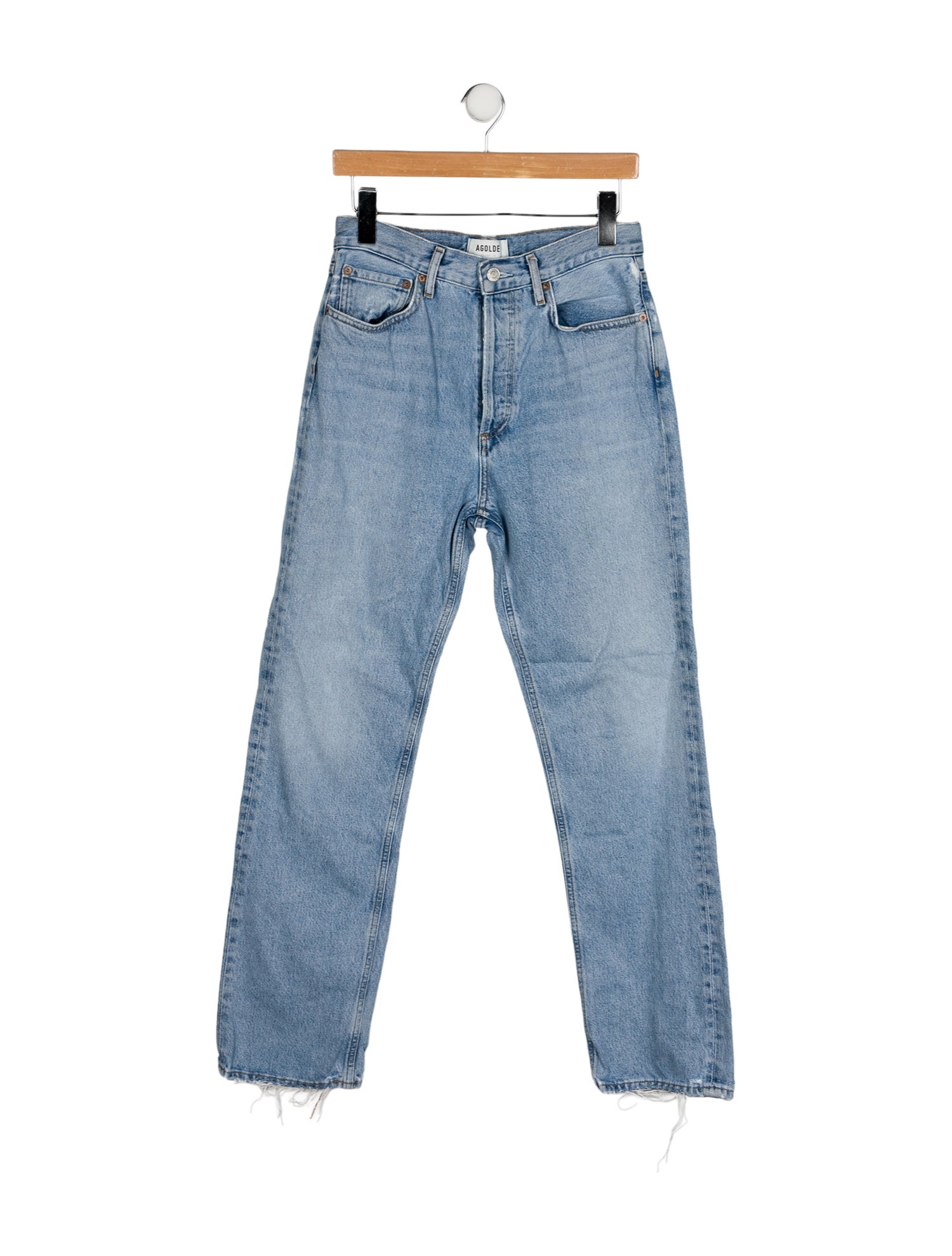 AGOLDE High-Rise Straight Leg Jeans