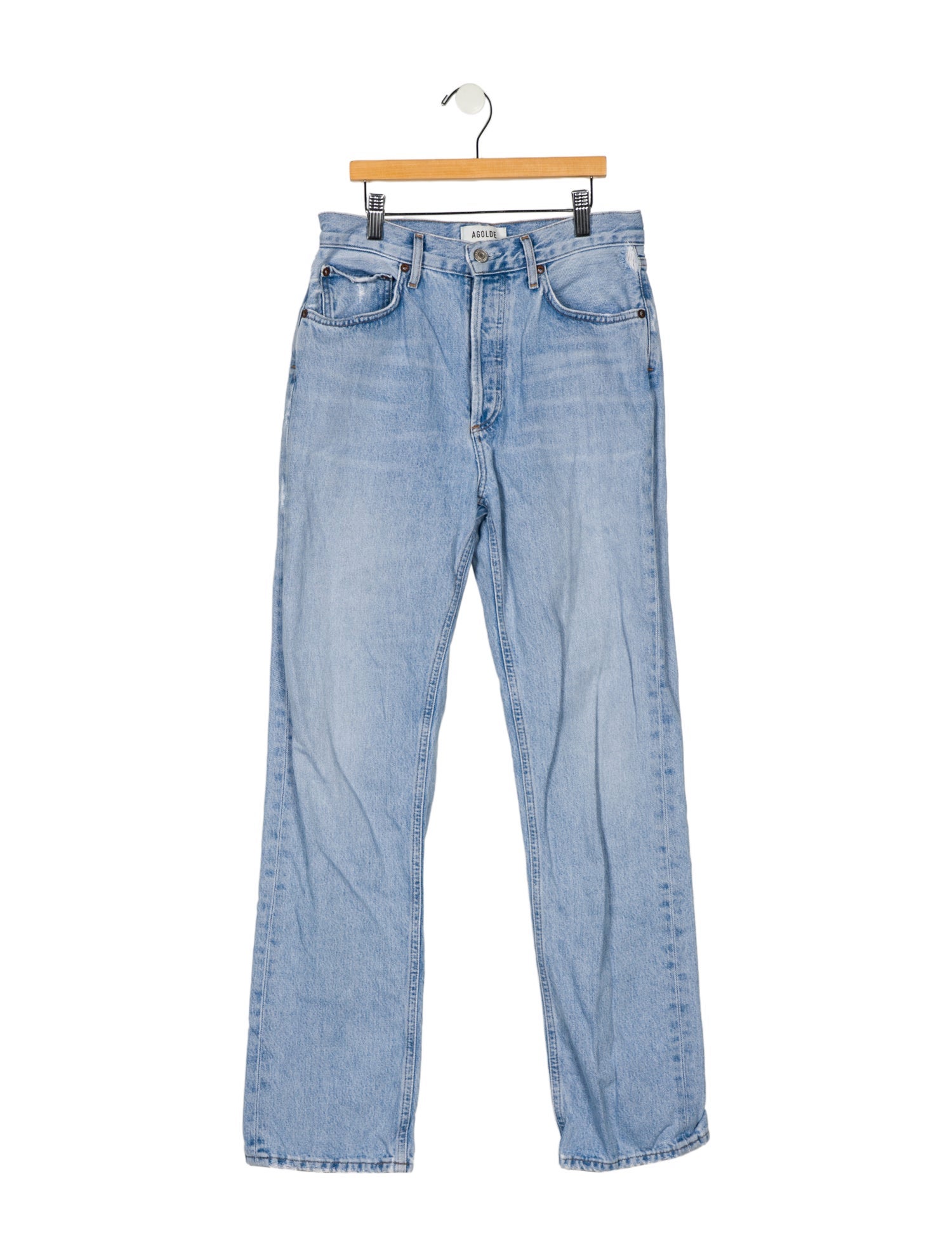 AGOLDE High-Rise Straight Leg Jeans