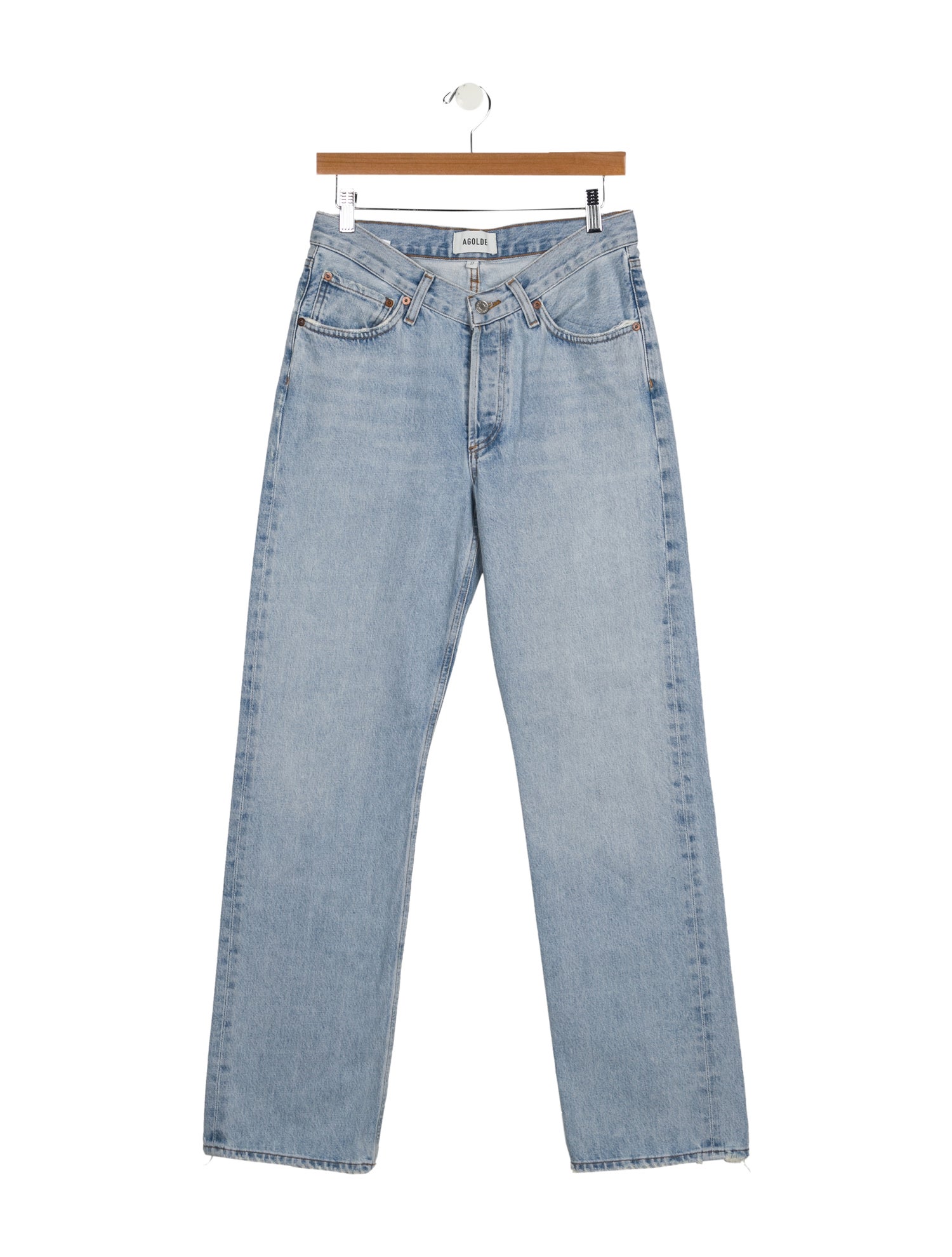 AGOLDE Mid-Rise Straight Leg Jeans