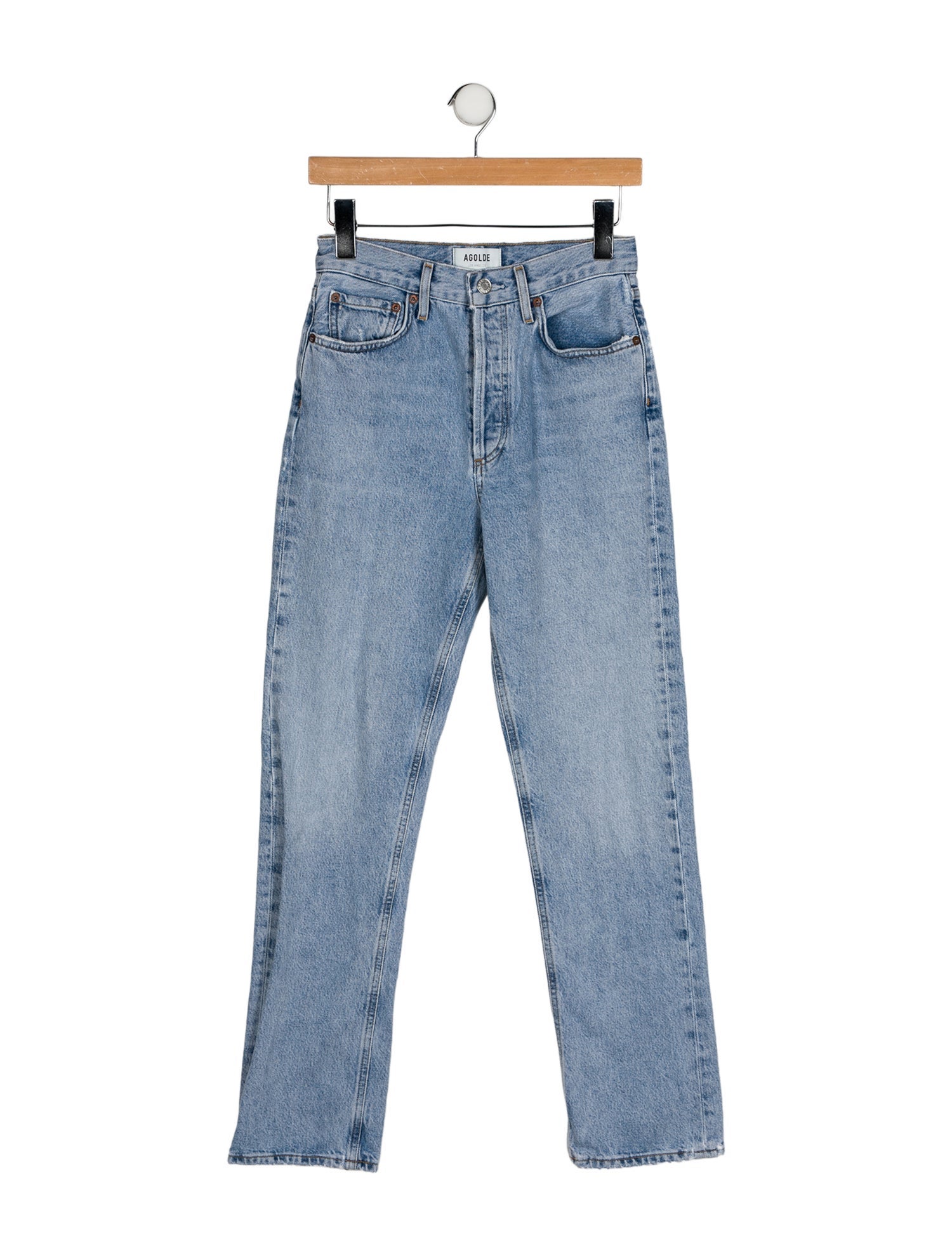 AGOLDE High-Rise Straight Leg Jeans