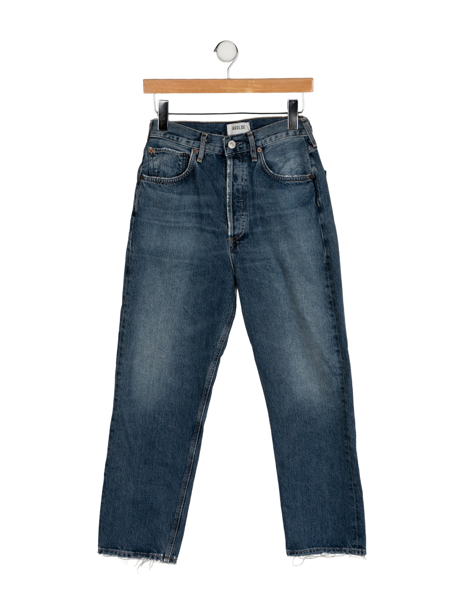AGOLDE High-Rise Straight Leg Jeans