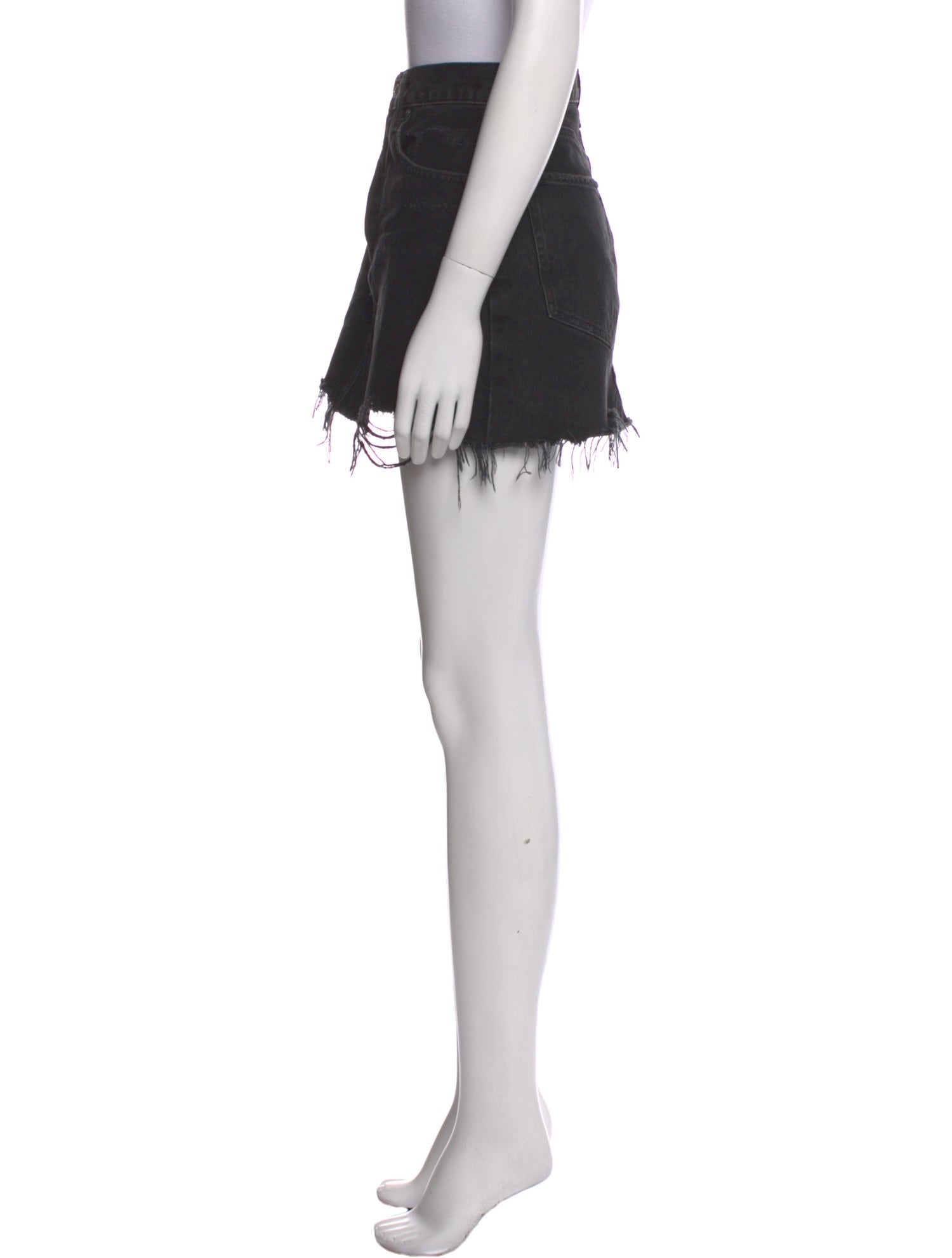 AGOLDE Distressed Accents Mini Skirt