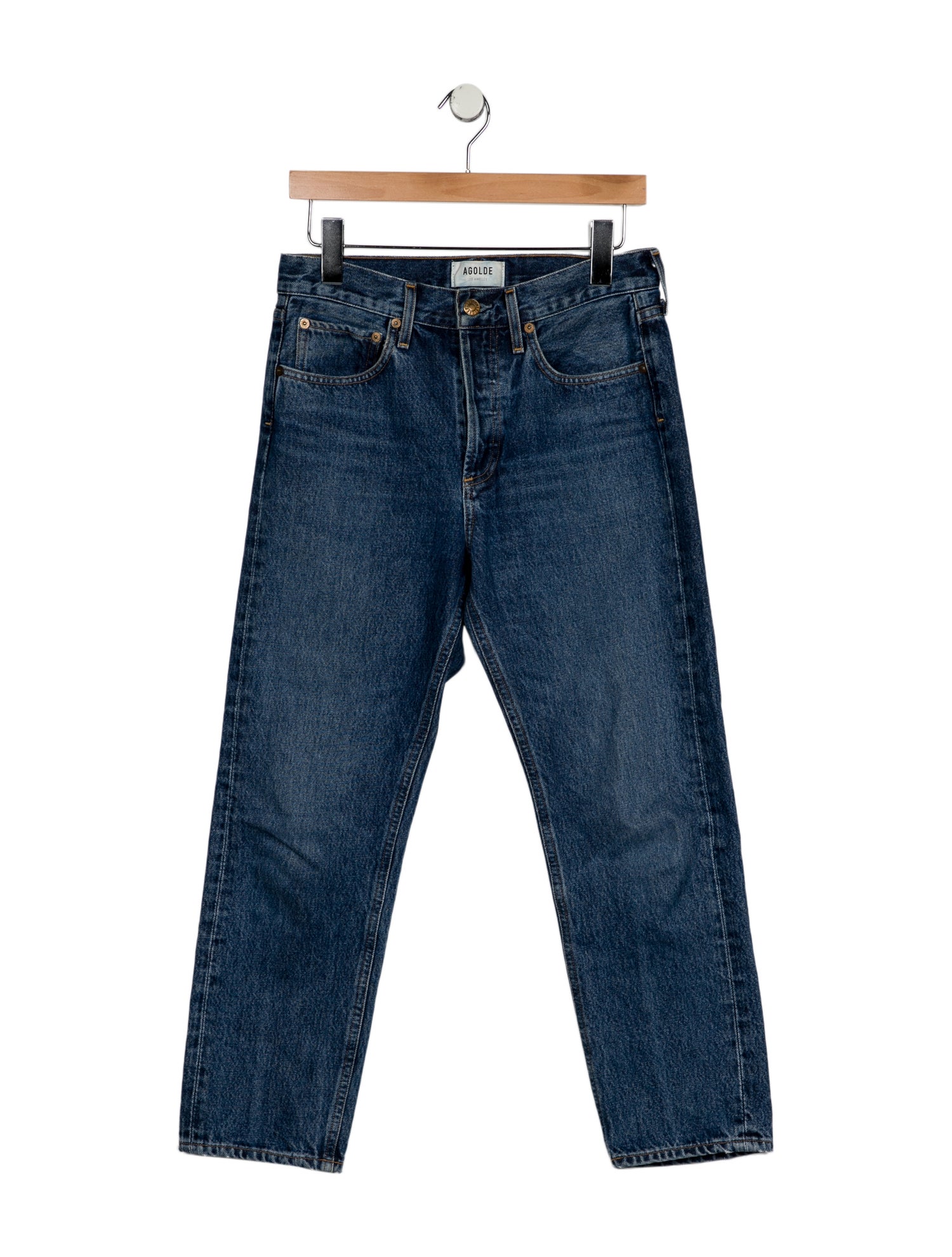 AGOLDE High-Rise Straight Leg Jeans