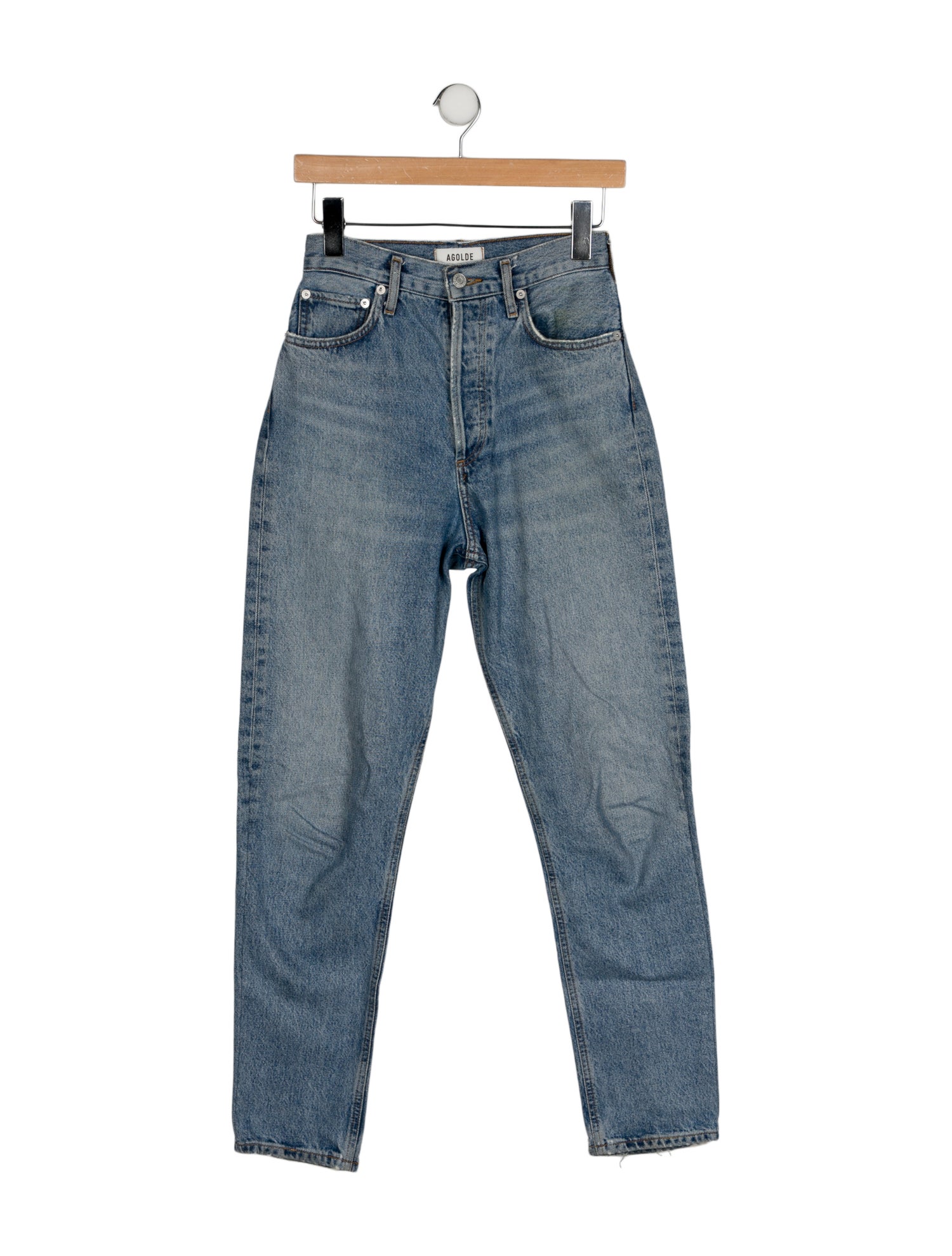 AGOLDE High-Rise Straight Leg Jeans