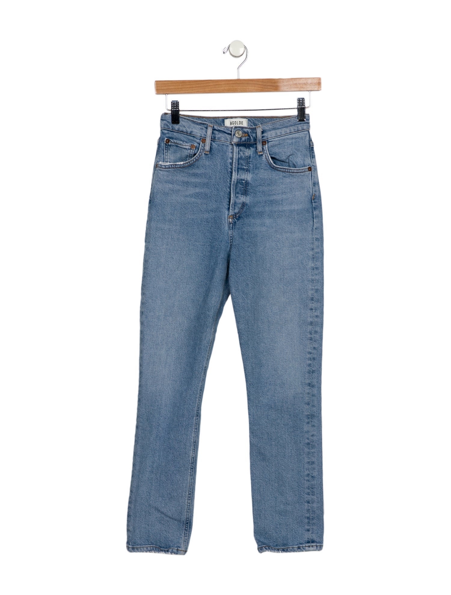 AGOLDE High-Rise Straight Leg Jeans