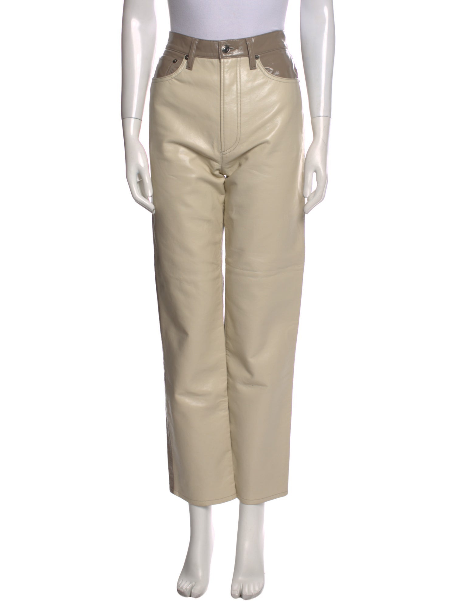 AGOLDE Colorblock Pattern Wide Leg Pants