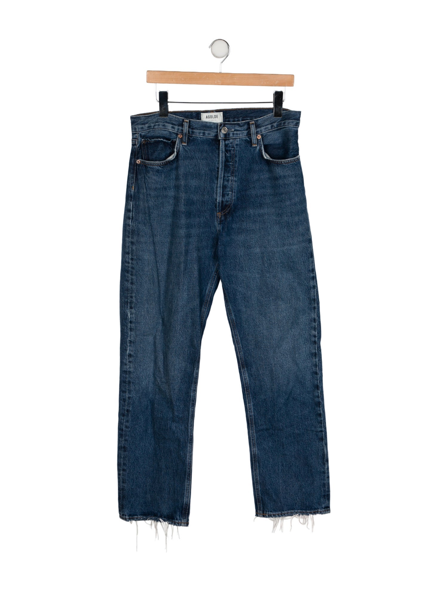 AGOLDE High-Rise Straight Leg Jeans