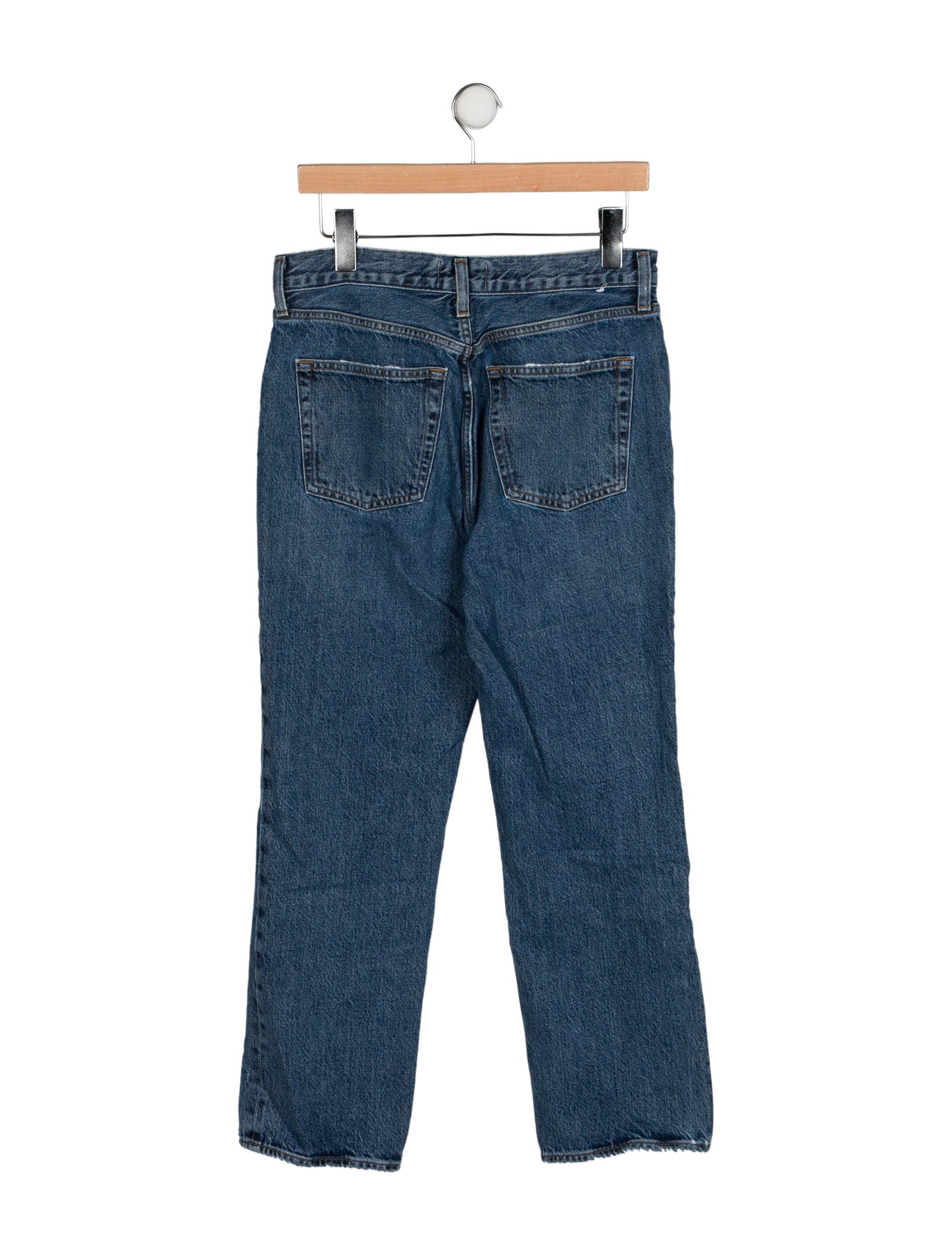 AGOLDE Mid-Rise Straight Leg Jeans