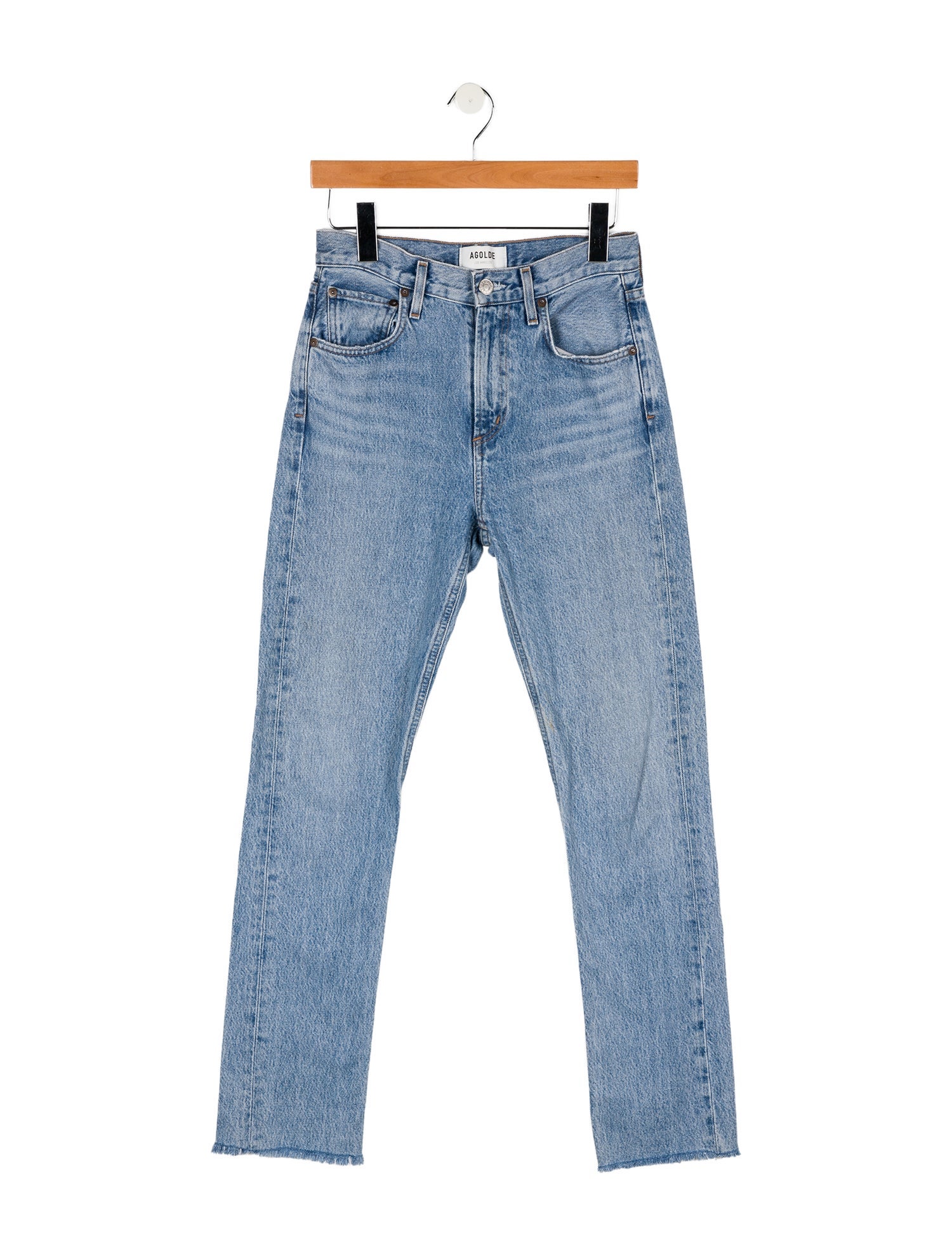 AGOLDE Mid-Rise Straight Leg Jeans
