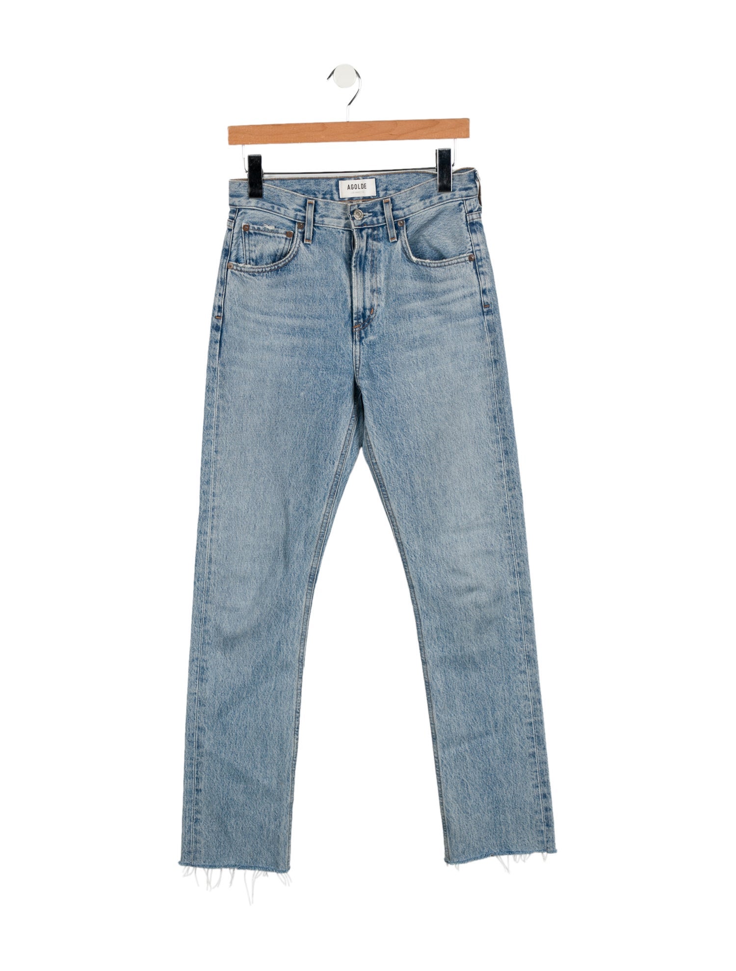 AGOLDE Mid-Rise Straight Leg Jeans