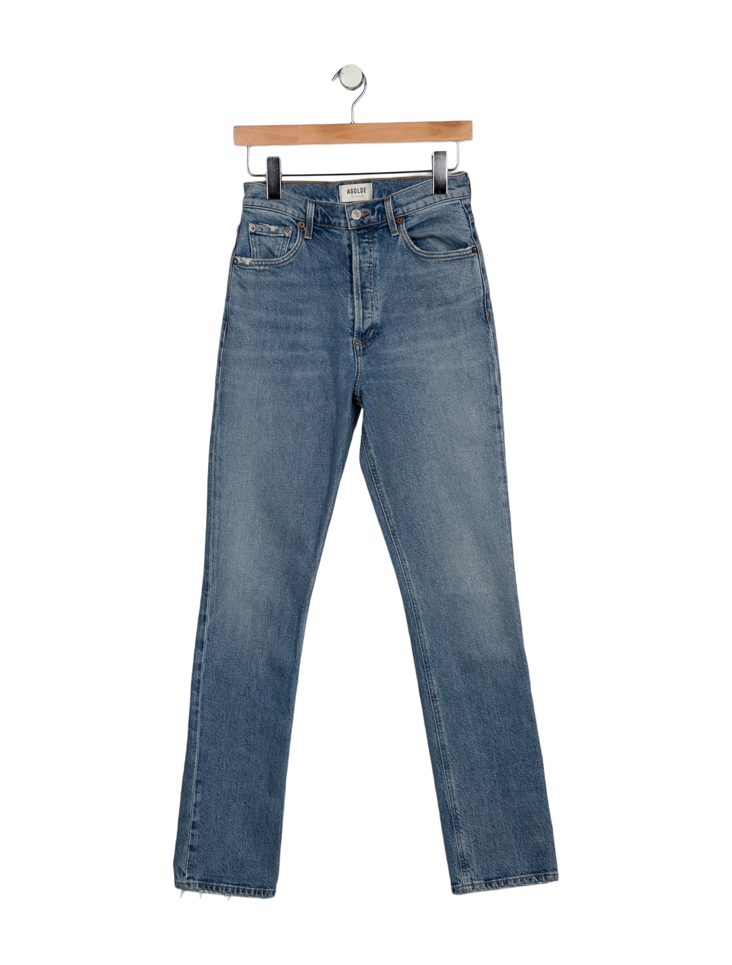 AGOLDE High-Rise Straight Leg Jeans