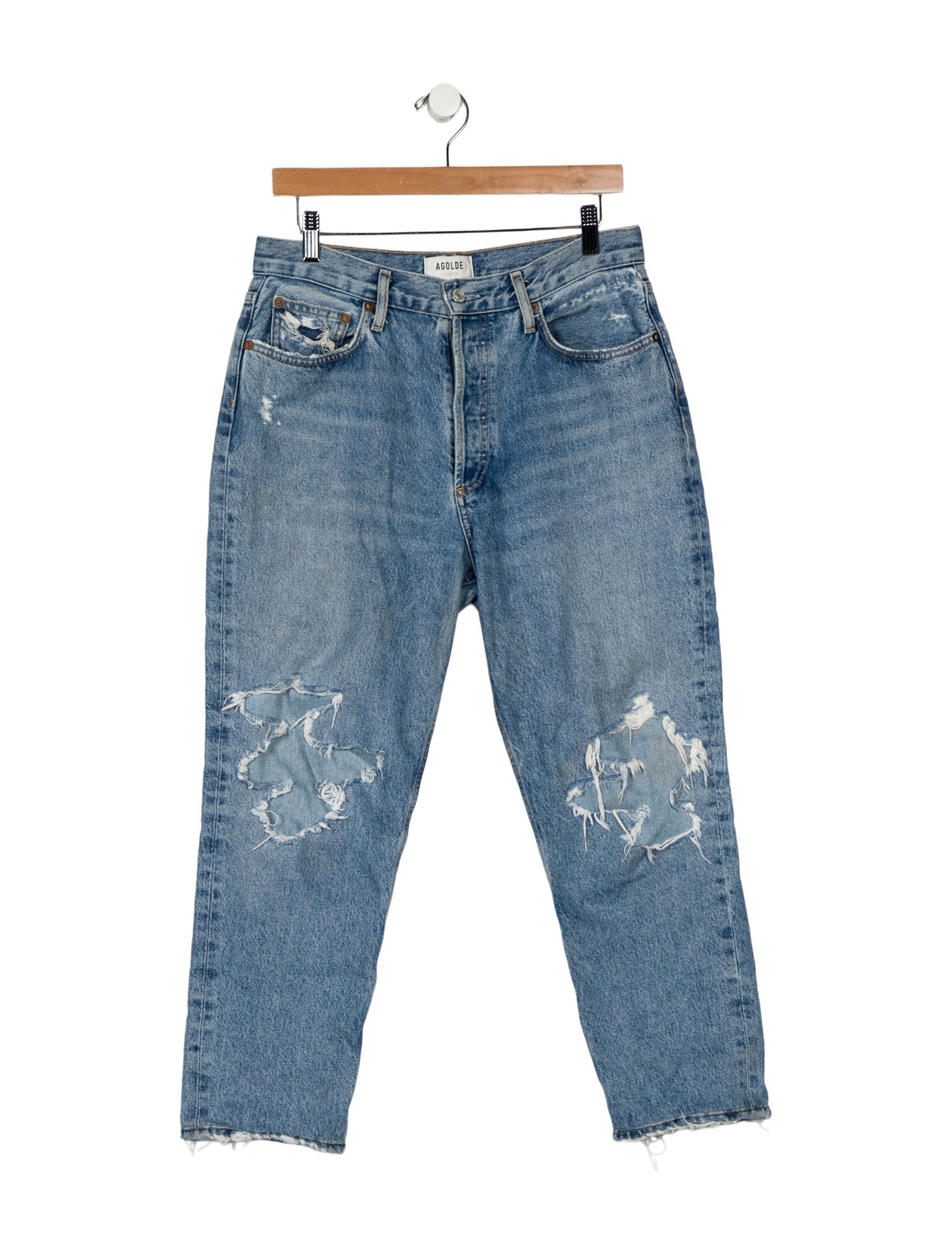 AGOLDE High-Rise Straight Leg Jeans