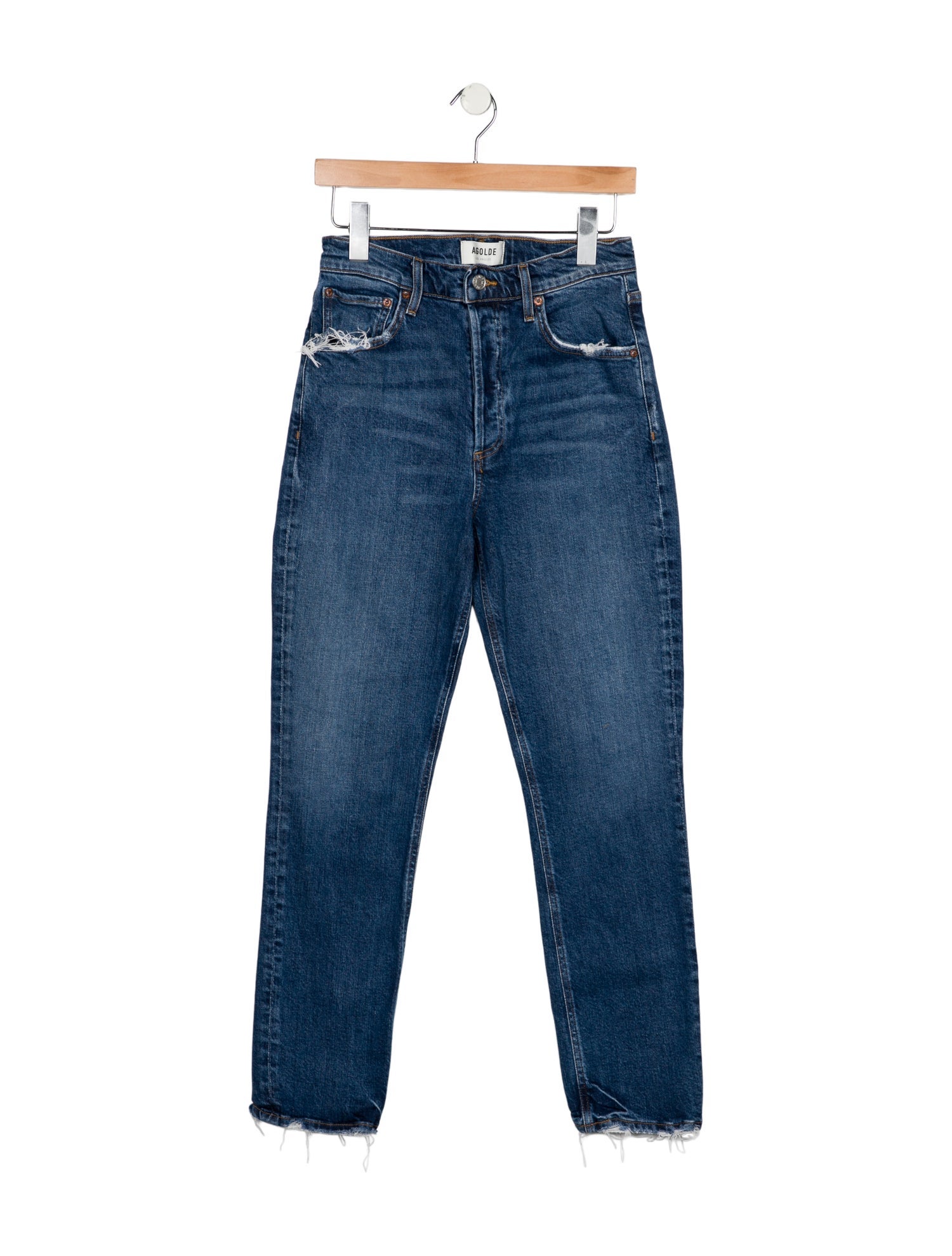 AGOLDE High-Rise Straight Leg Jeans