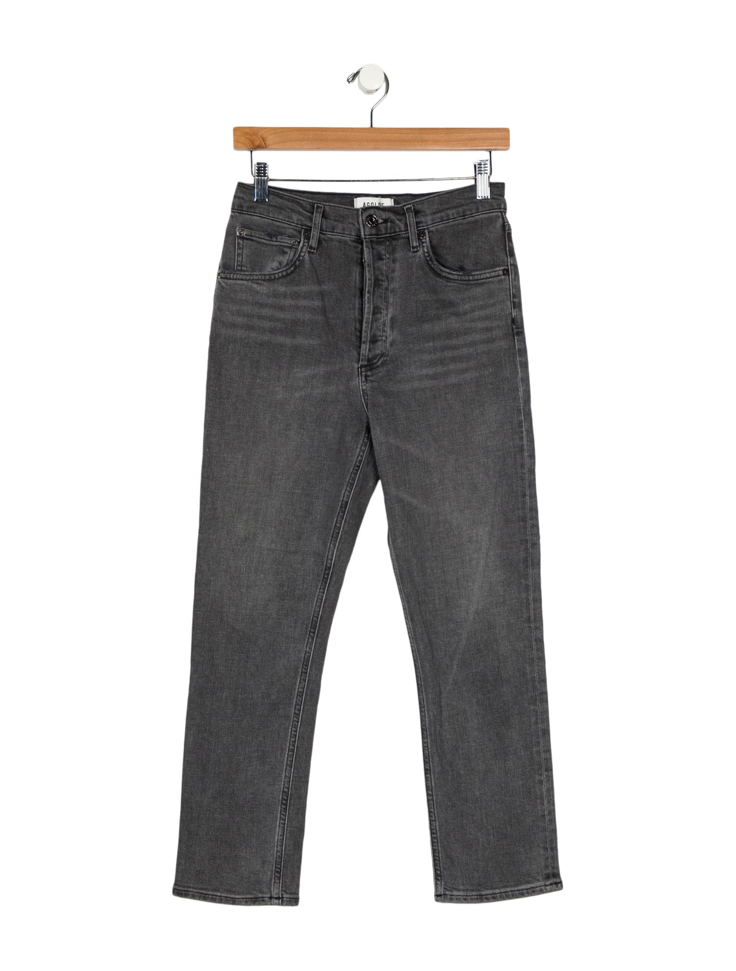 AGOLDE Mid-Rise Straight Leg Jeans