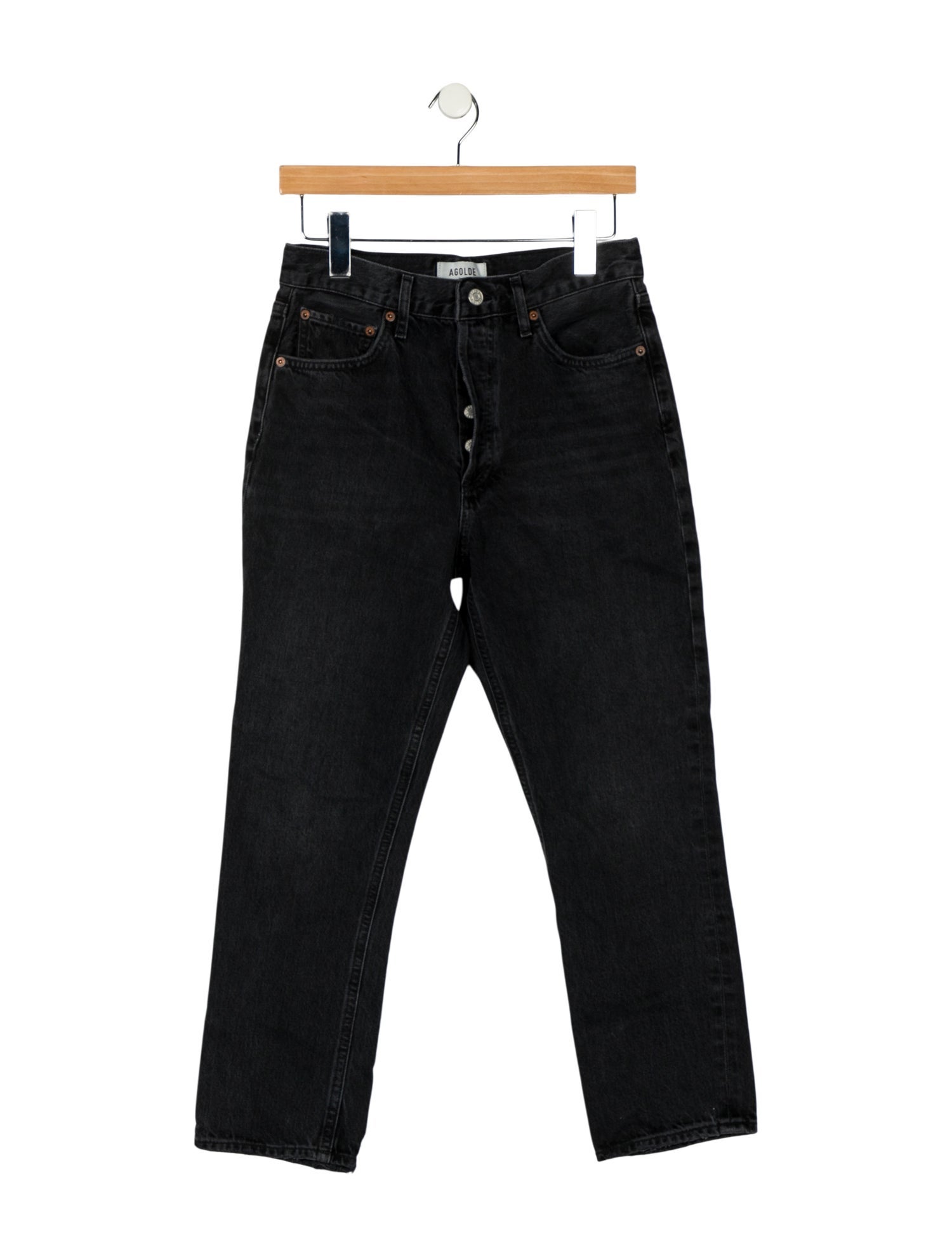 AGOLDE Mid-Rise Straight Leg Jeans