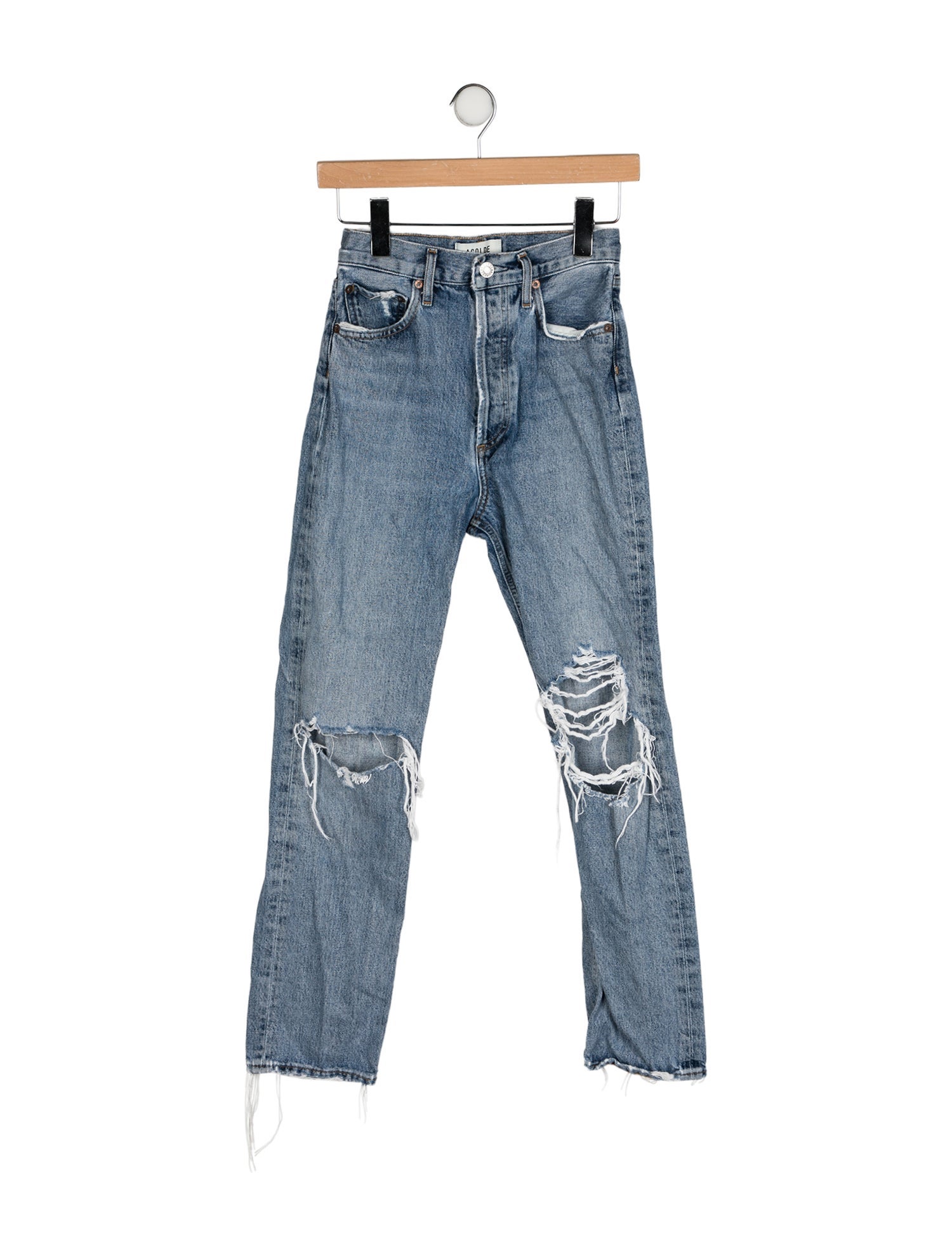 AGOLDE High-Rise Straight Leg Jeans