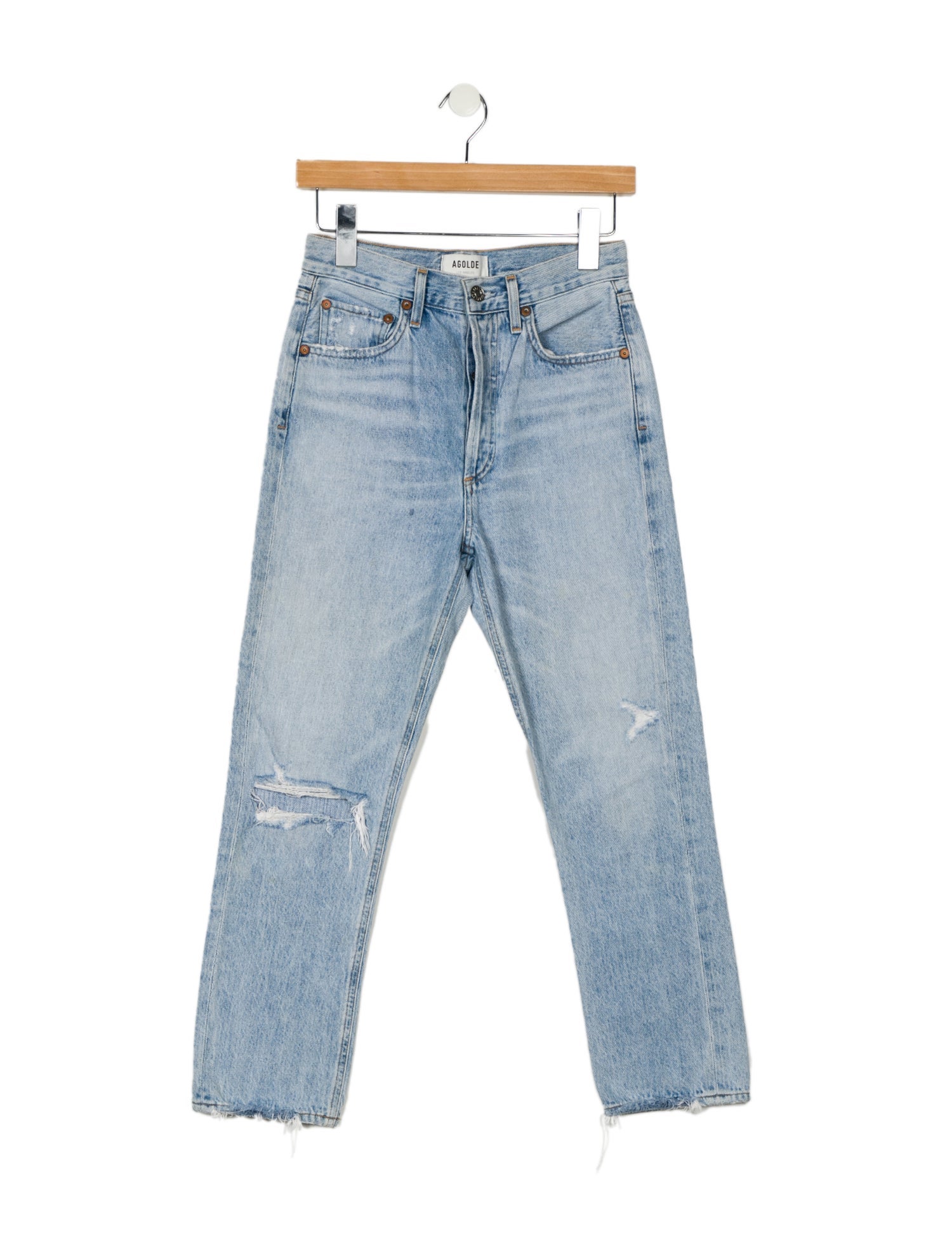 AGOLDE High-Rise Straight Leg Jeans