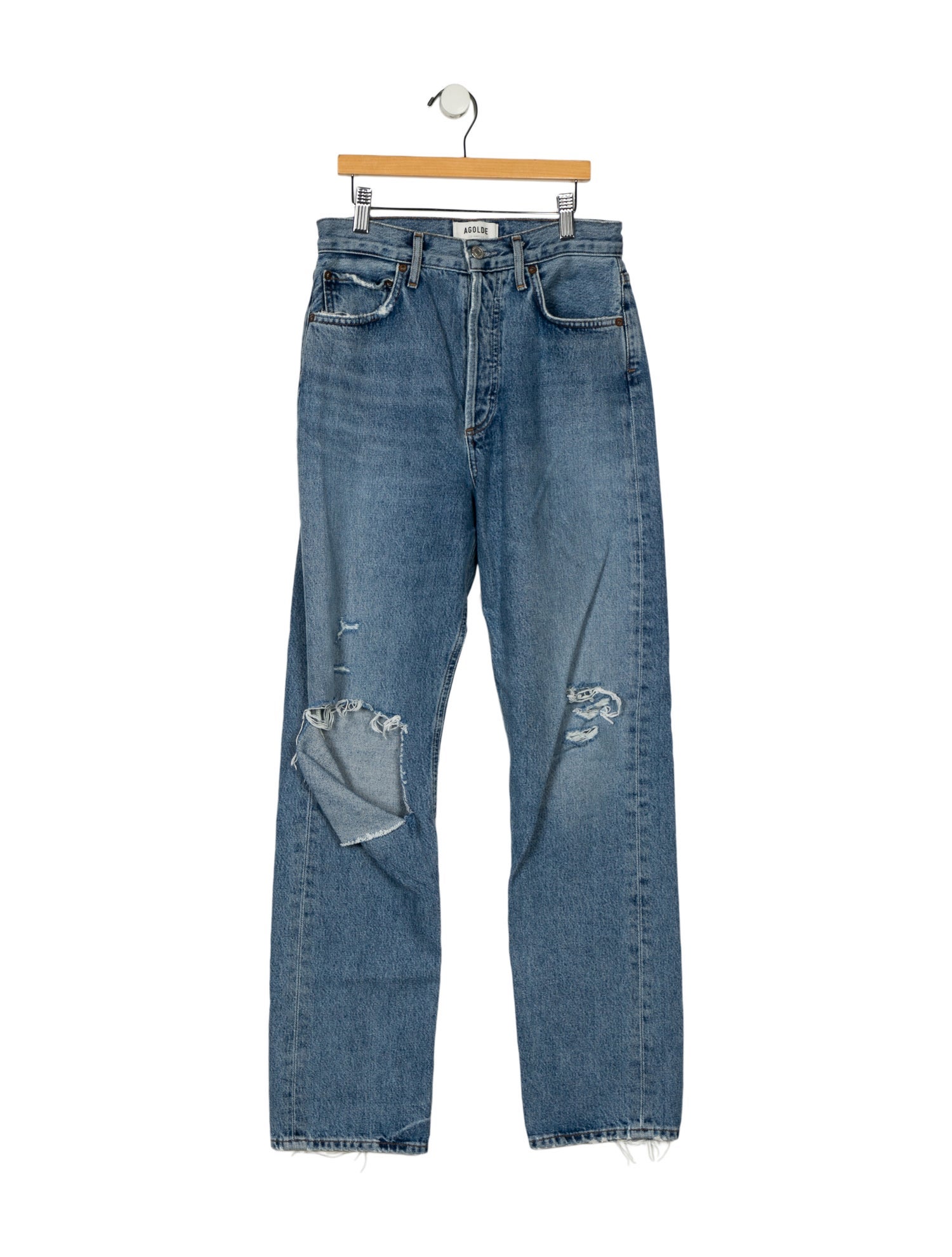 AGOLDE High-Rise Straight Leg Jeans
