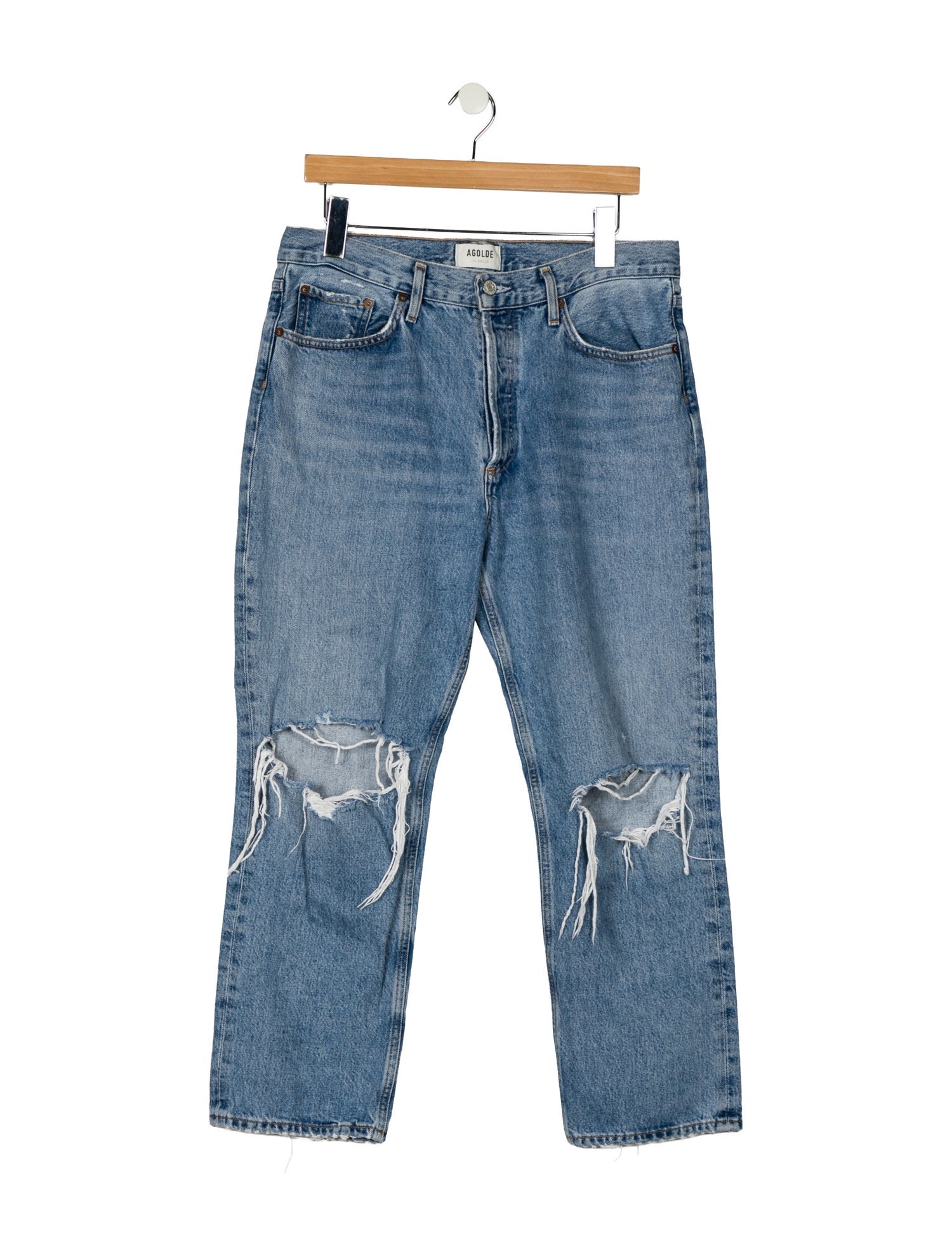 AGOLDE High-Rise Straight Leg Jeans