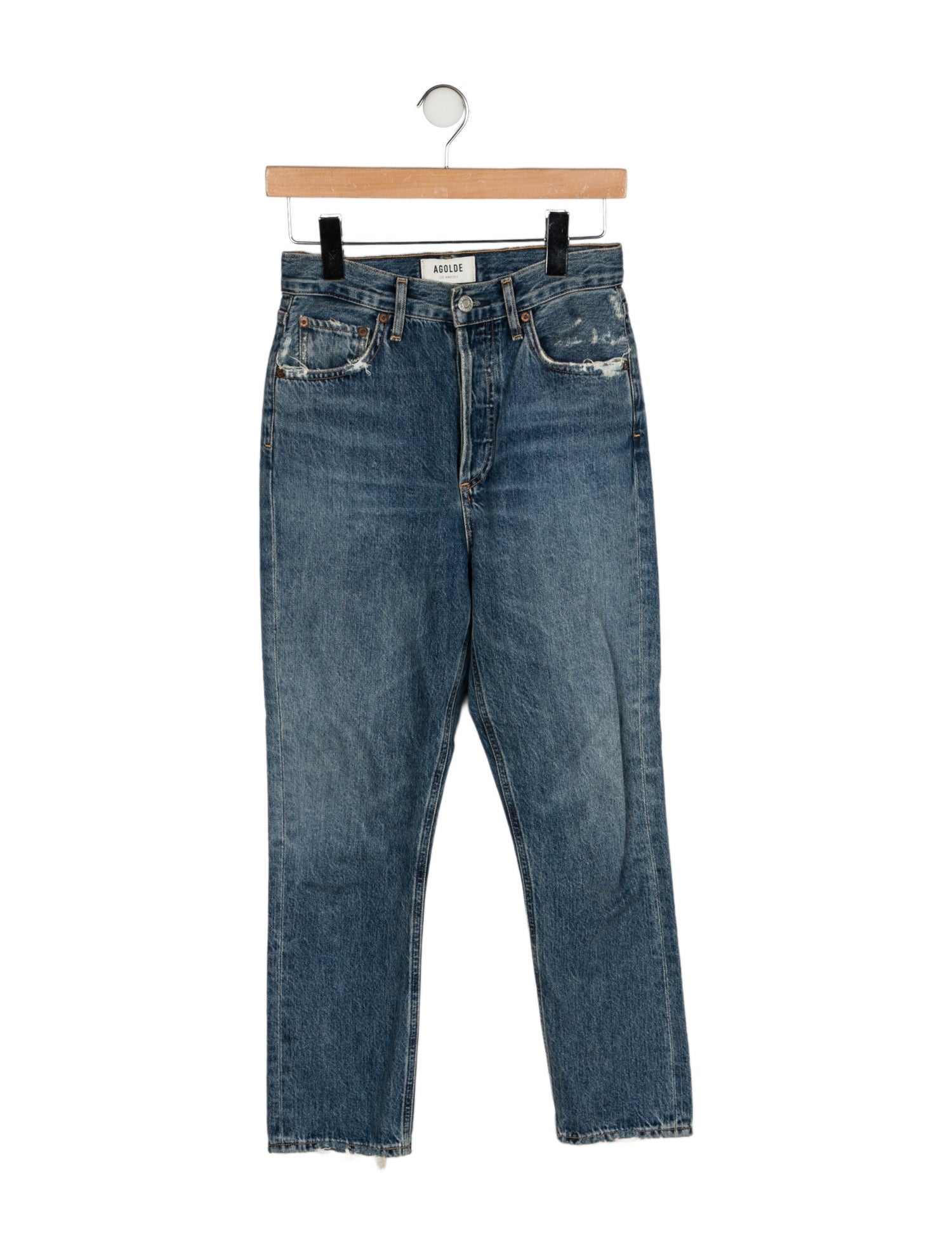 AGOLDE High-Rise Straight Leg Jeans