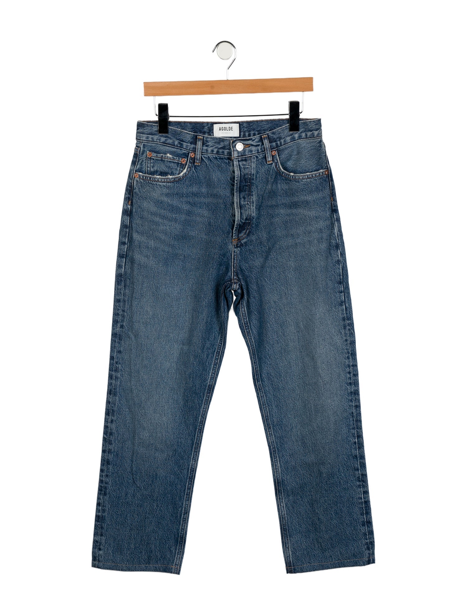 AGOLDE High-Rise Straight Leg Jeans