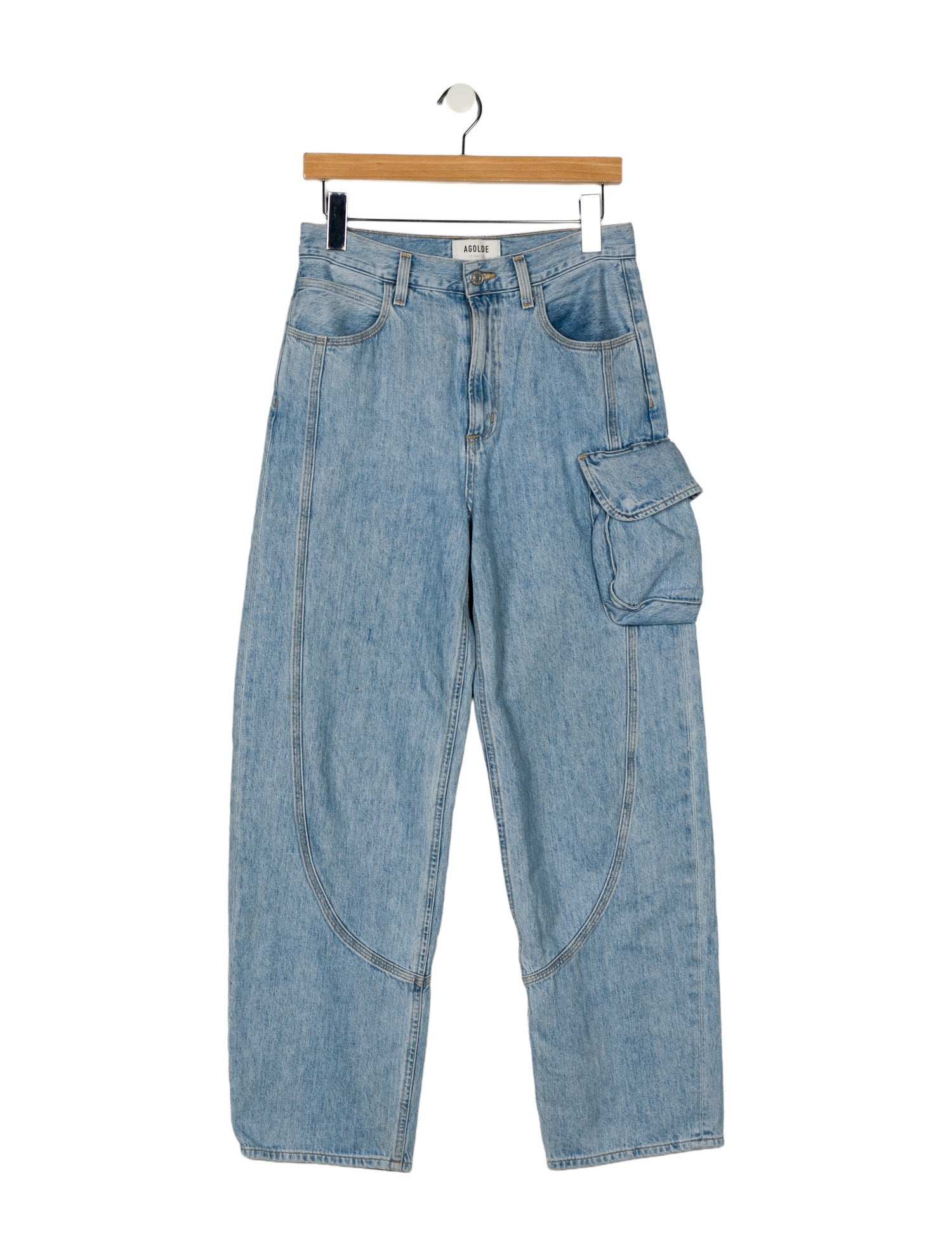 AGOLDE High-Rise Straight Leg Jeans