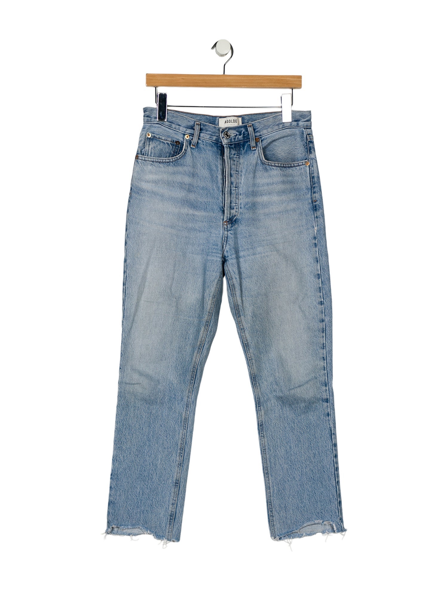 AGOLDE High-Rise Straight Leg Jeans