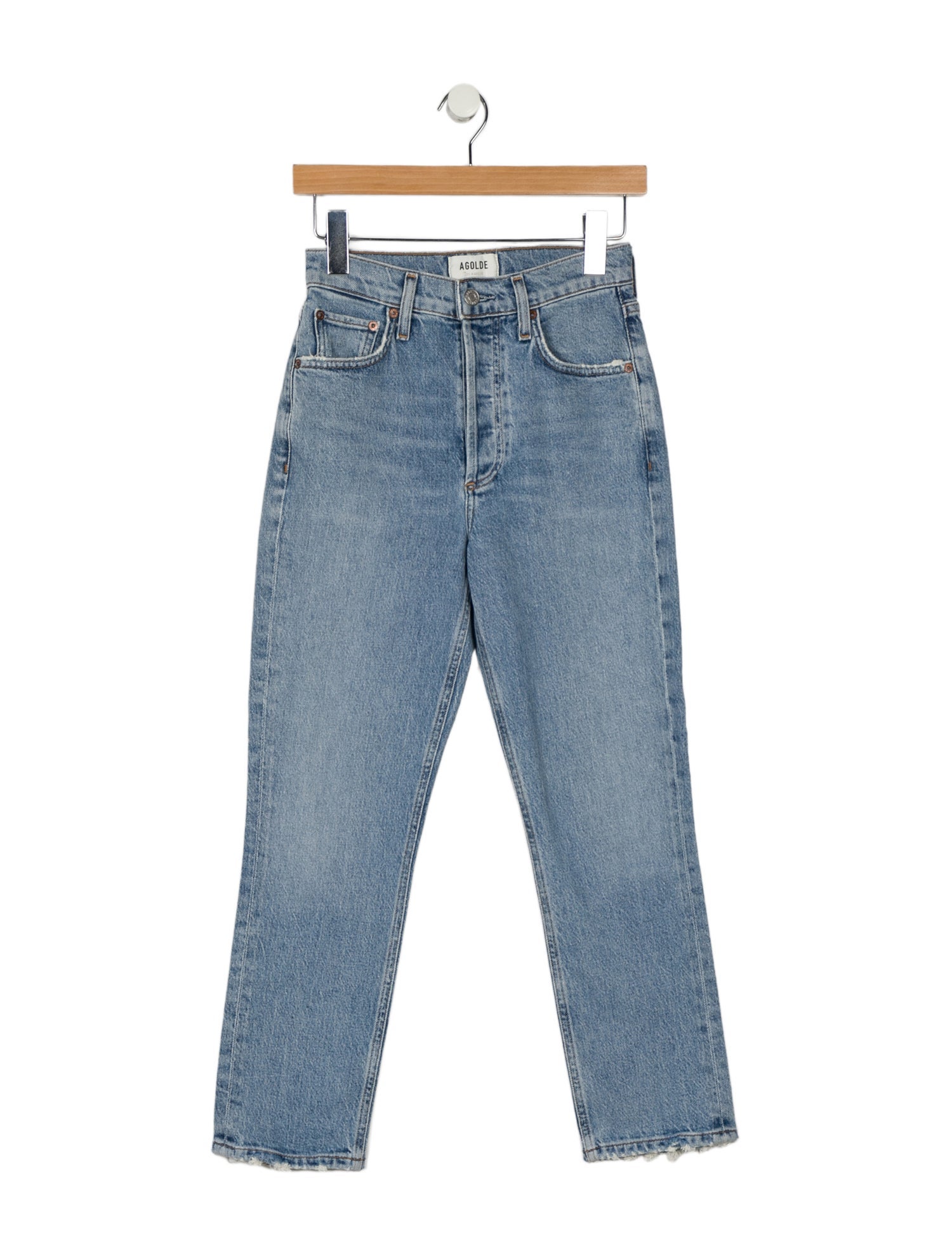AGOLDE High-Rise Straight Leg Jeans