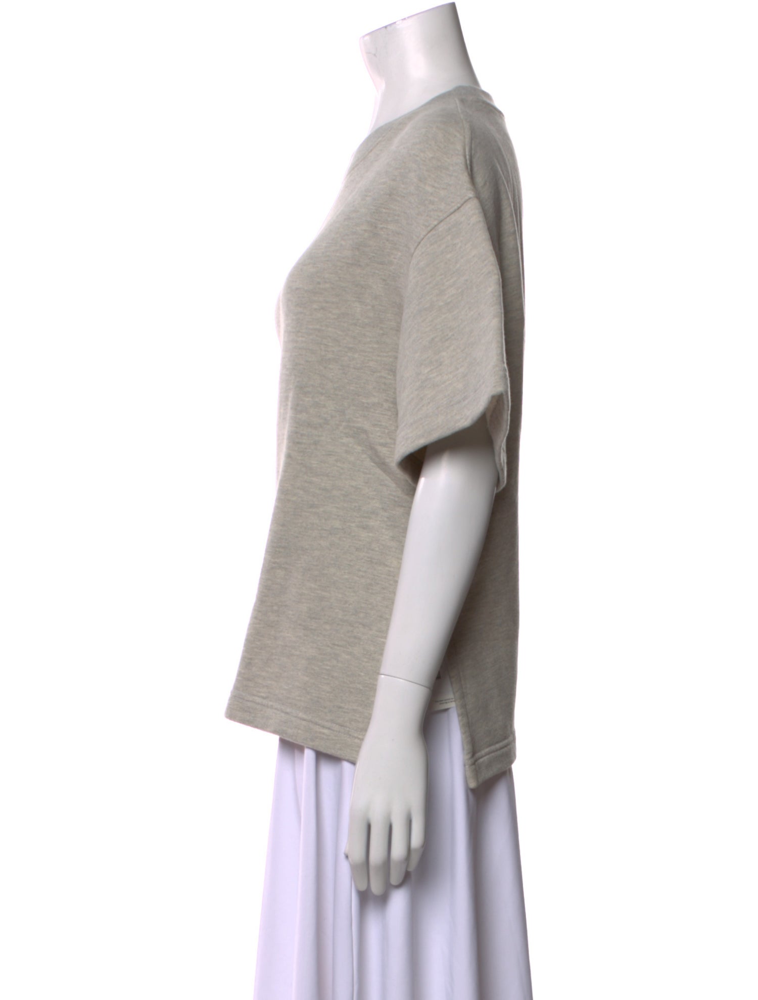 AGOLDE Bateau Neckline Short Sleeve Sweatshirt