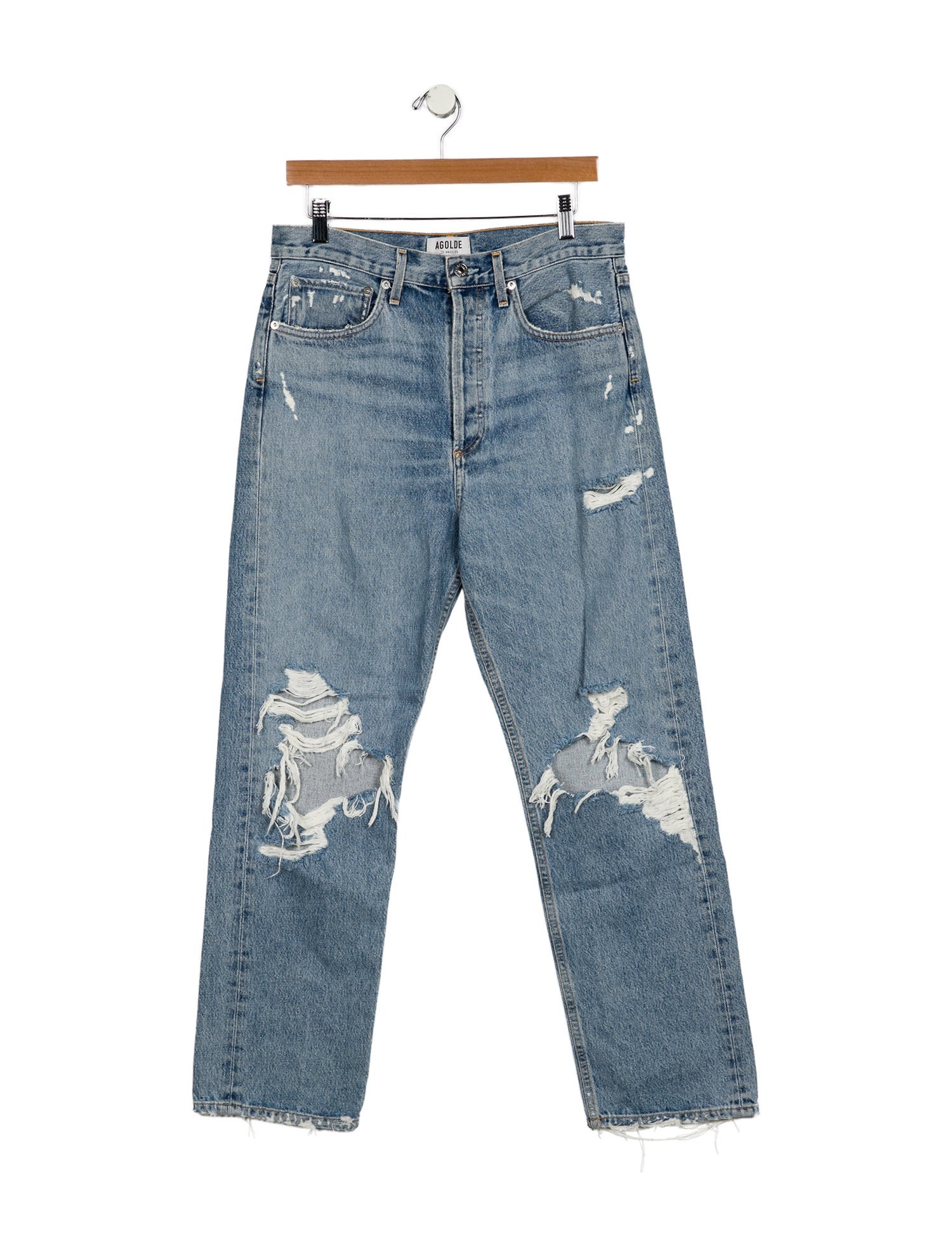 AGOLDE High-Rise Straight Leg Jeans