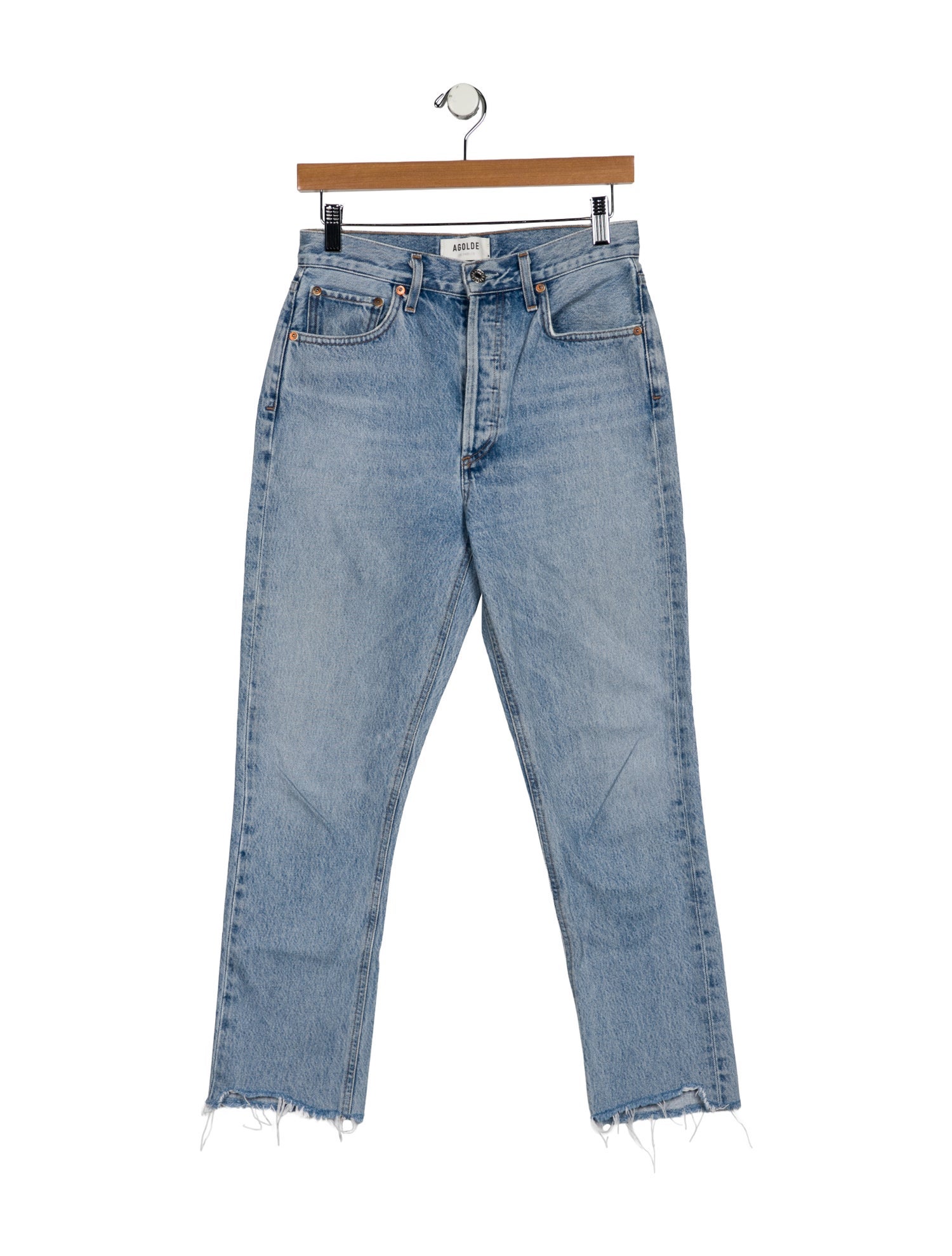 AGOLDE High-Rise Straight Leg Jeans